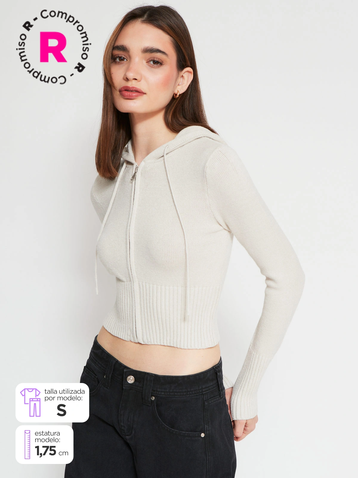 CARDIGAN MUJER INDEX CAPUCHA - 1