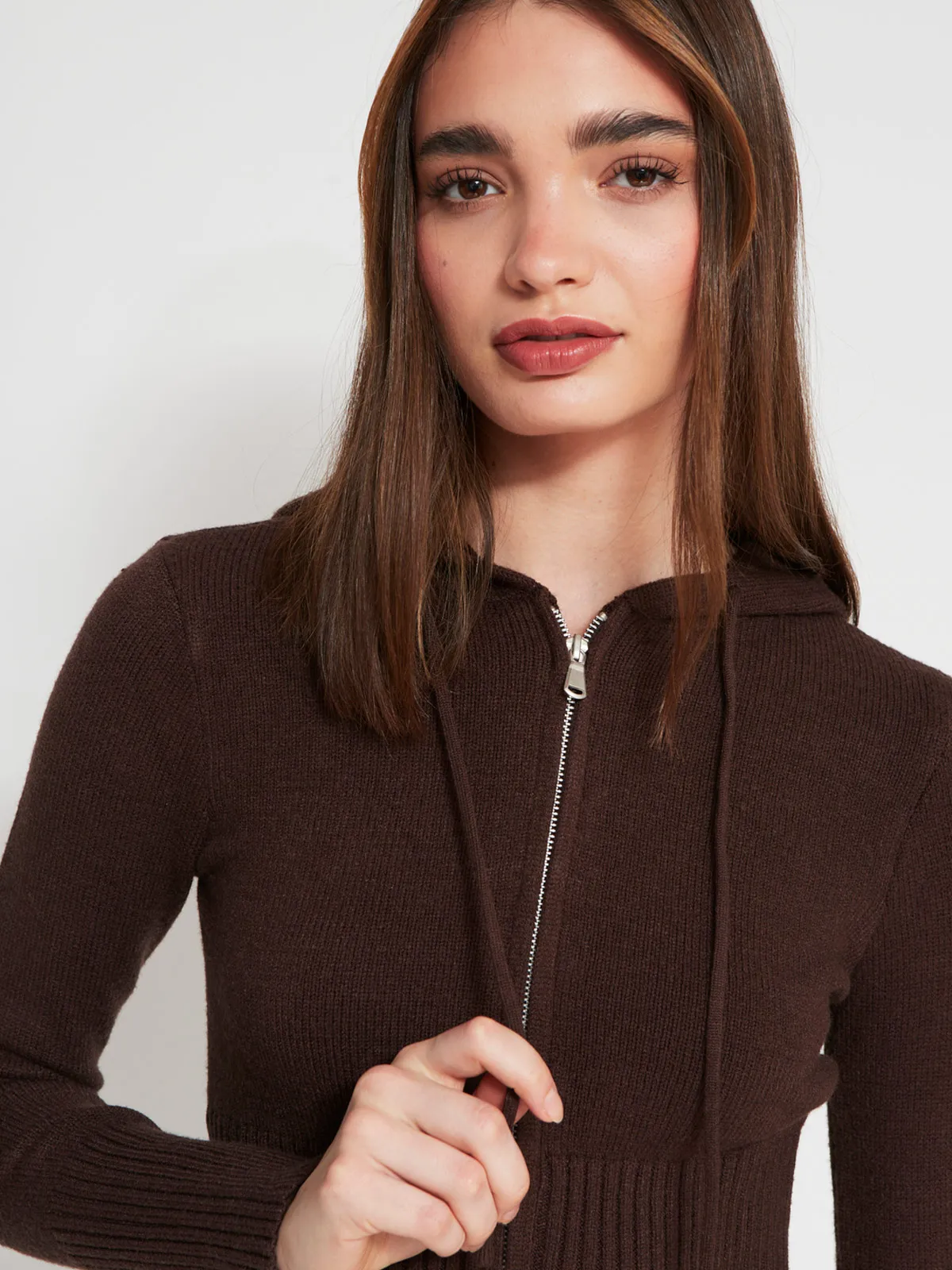 CARDIGAN MUJER INDEX CAPUCHA - 3