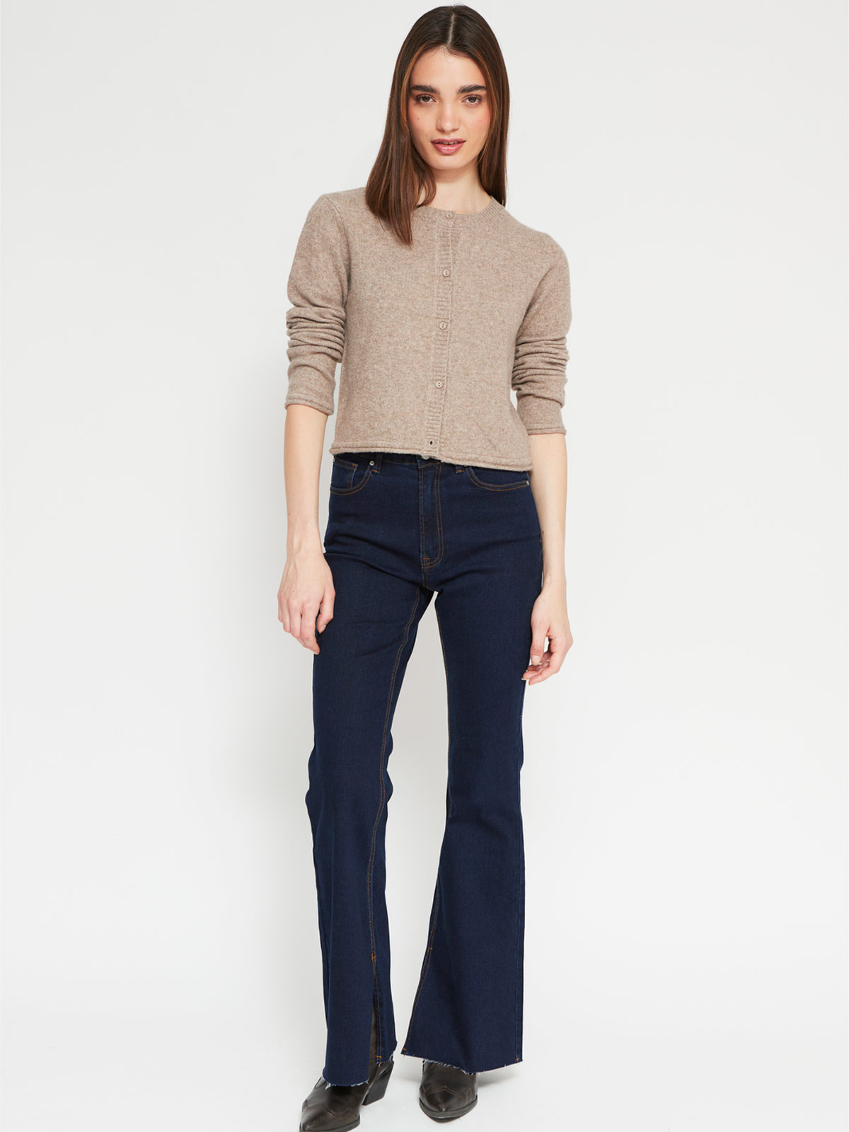 SWEATER MANGA LARGA MUJER INDEX BOTONES - 4