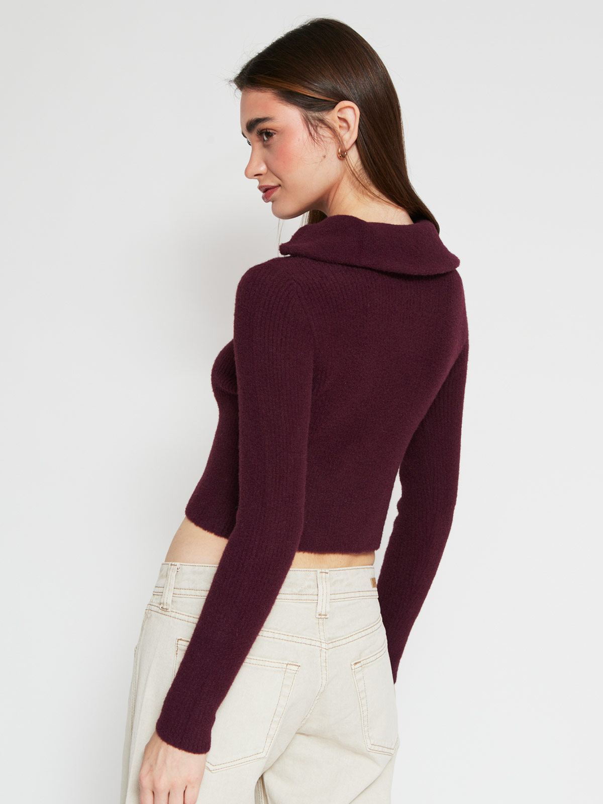 SWEATER MANGA LARGA MUJER INDEX ZIPPER - 2
