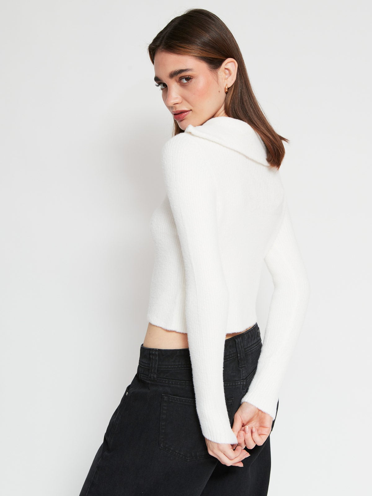 SWEATER MANGA LARGA MUJER INDEX ZIPPER - 2