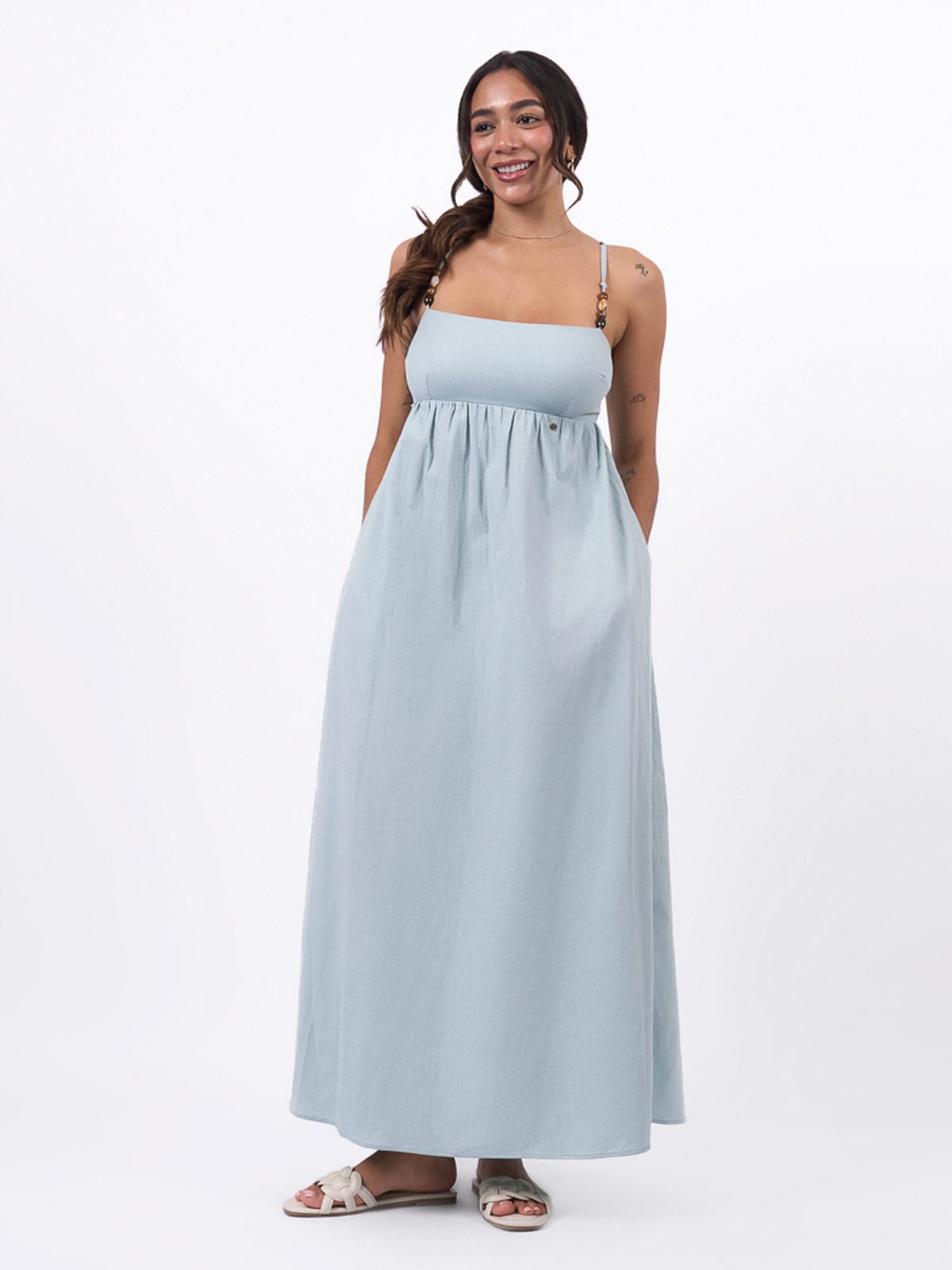 VESTIDO LARGO MUJER MACHINE INES - 1