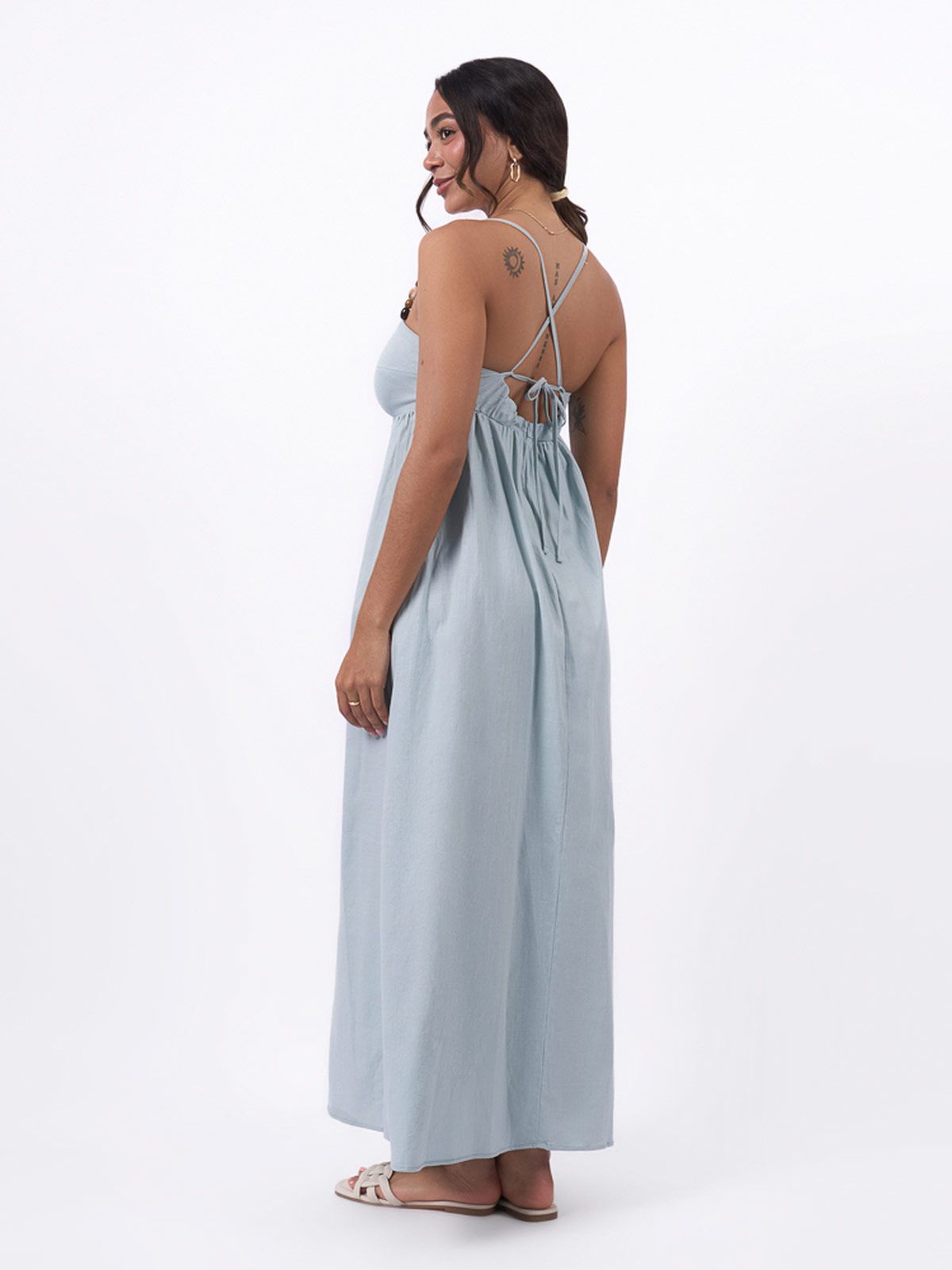 VESTIDO LARGO MUJER MACHINE INES - 2
