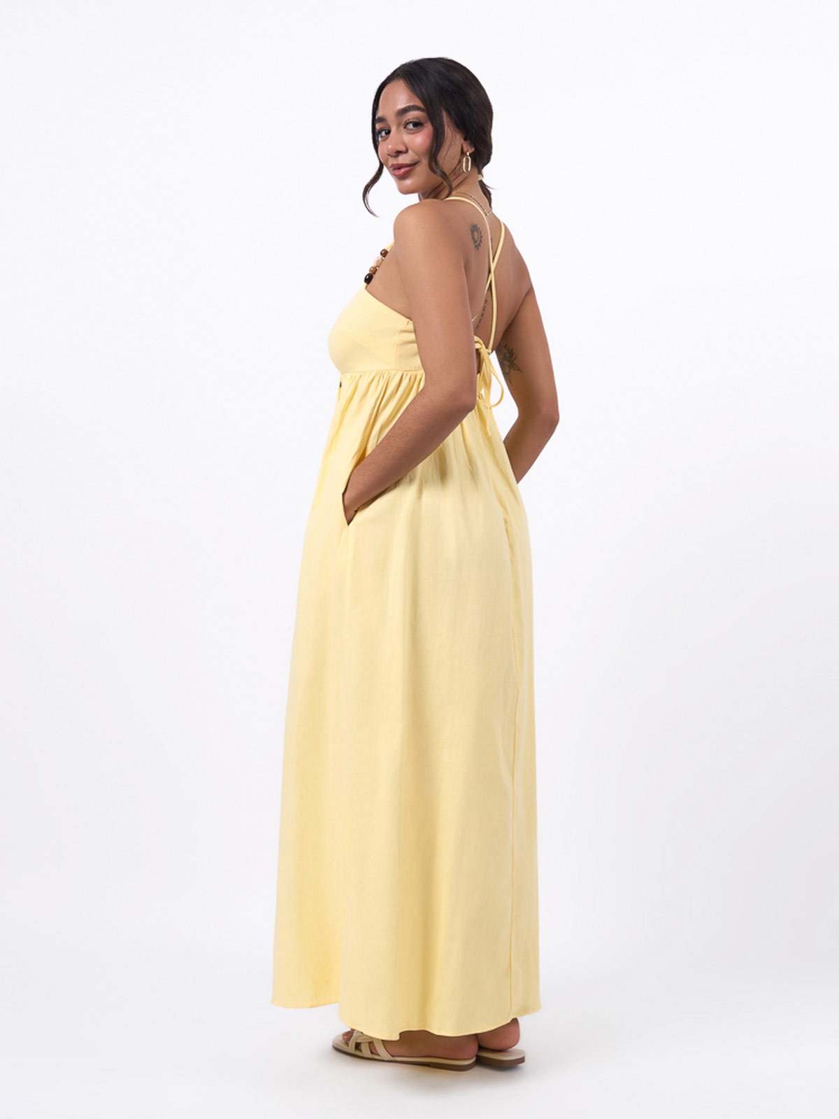 VESTIDO LARGO MUJER MACHINE INES - 2