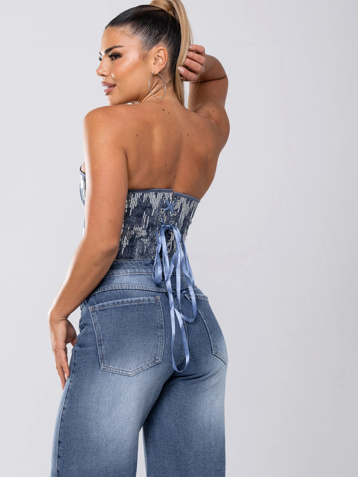 BUSTIER MUJER GLAM BY ALEJANDRA BAIGORRIA ROMI 9186 - 3