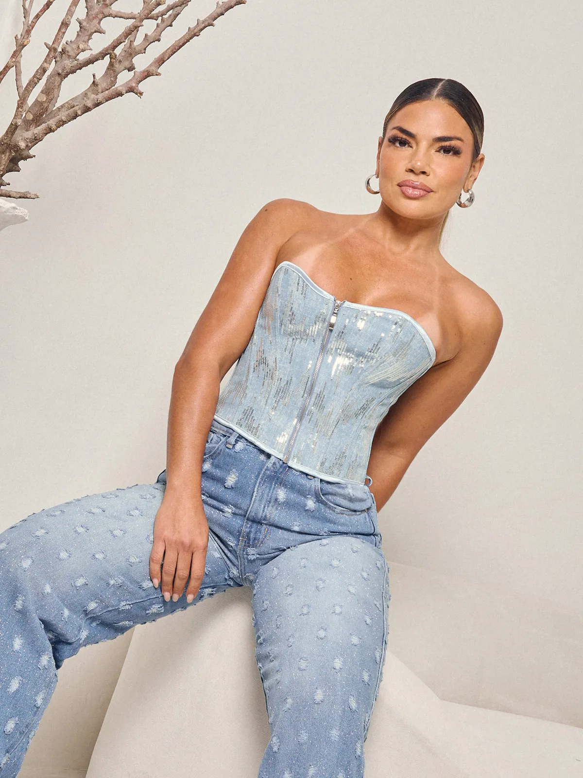 BUSTIER MUJER GLAM BY ALEJANDRA BAIGORRIA ROMI 9186 - 1