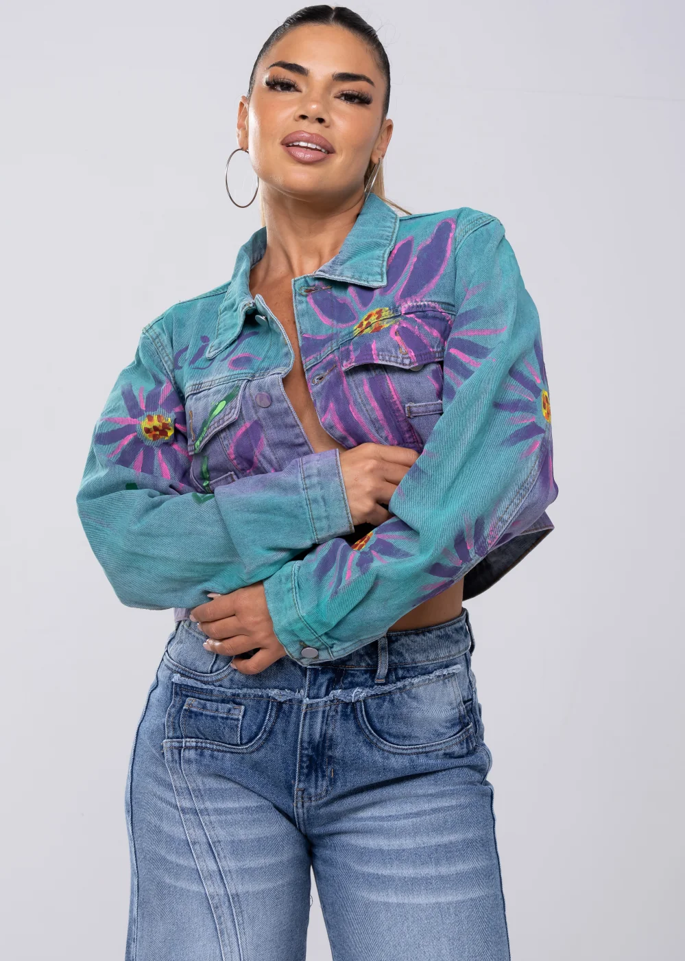 CASACA JEAN MUJER GLAM BY ALEJANDRA BAIGORRIA DALIA 23012 - 1