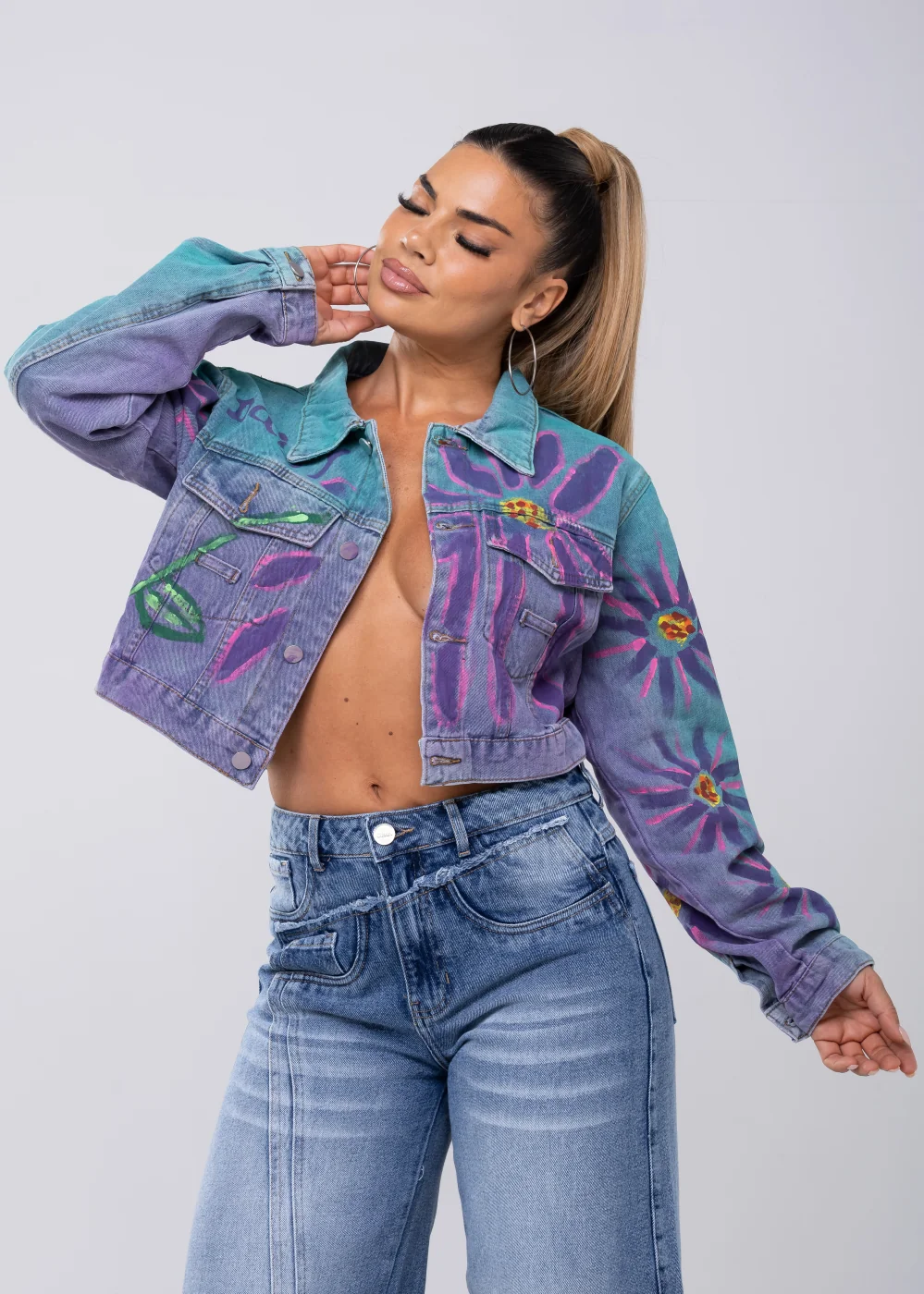CASACA JEAN MUJER GLAM BY ALEJANDRA BAIGORRIA DALIA 23012 - 6