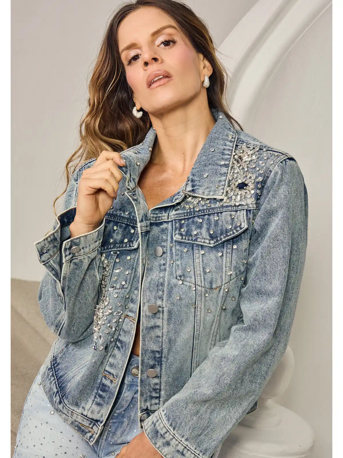 CASACA JEAN MUJER GLAM BY ALEJANDRA BAIGORRIA DALIA 23012 - 2