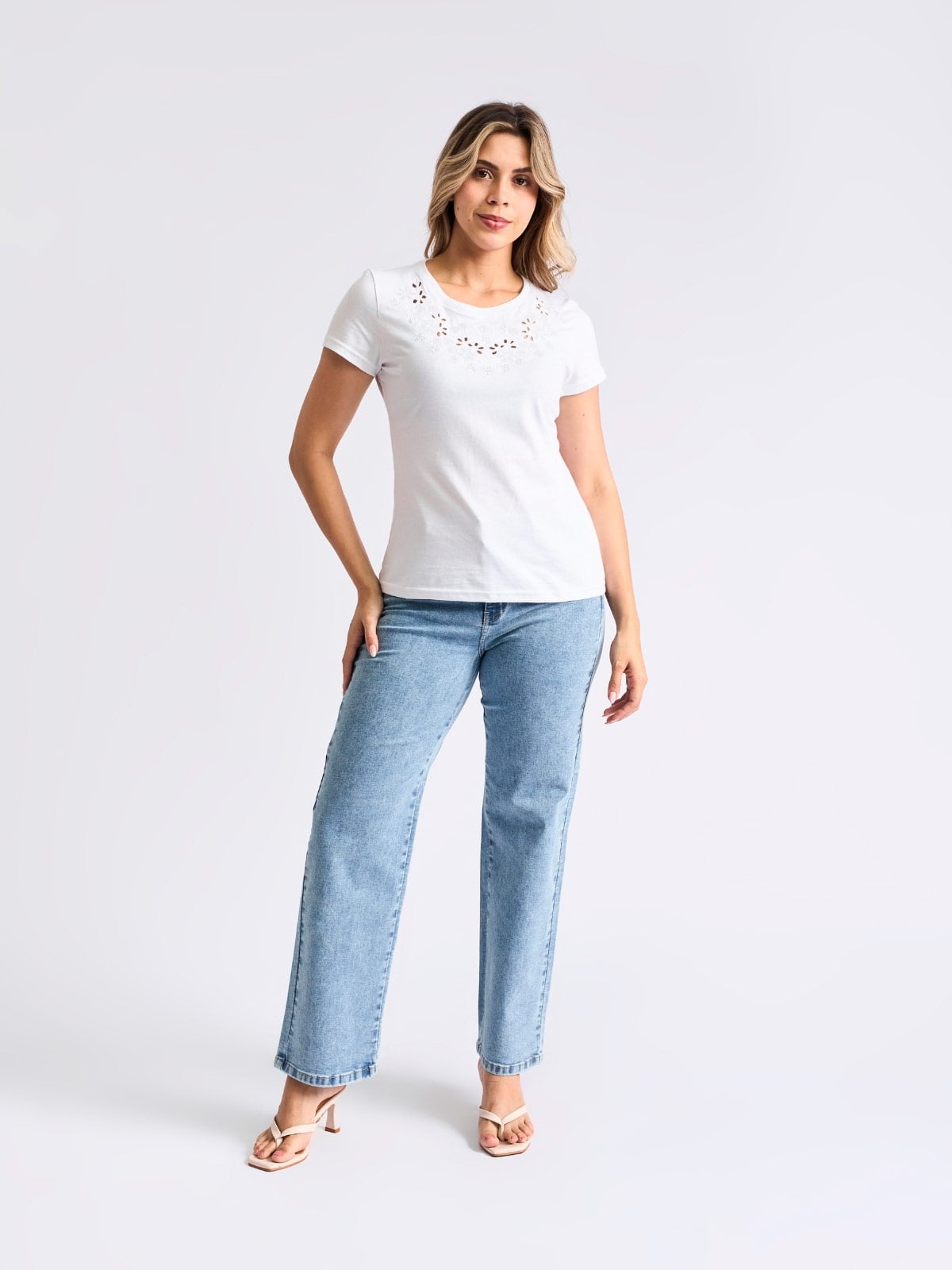 JEANS ALGODÓN RECTO MUJER PARADA 111 GRACIA - 1