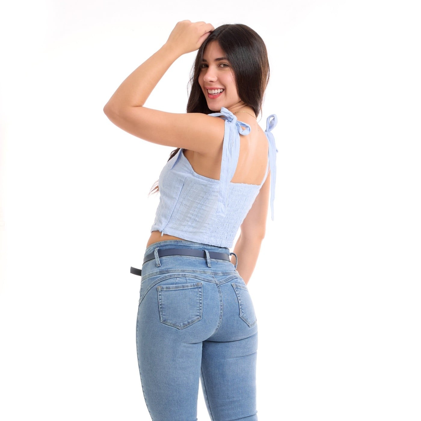 TOP ALGODÓN MUJER METAL JEANS LAZOS LULI - 3