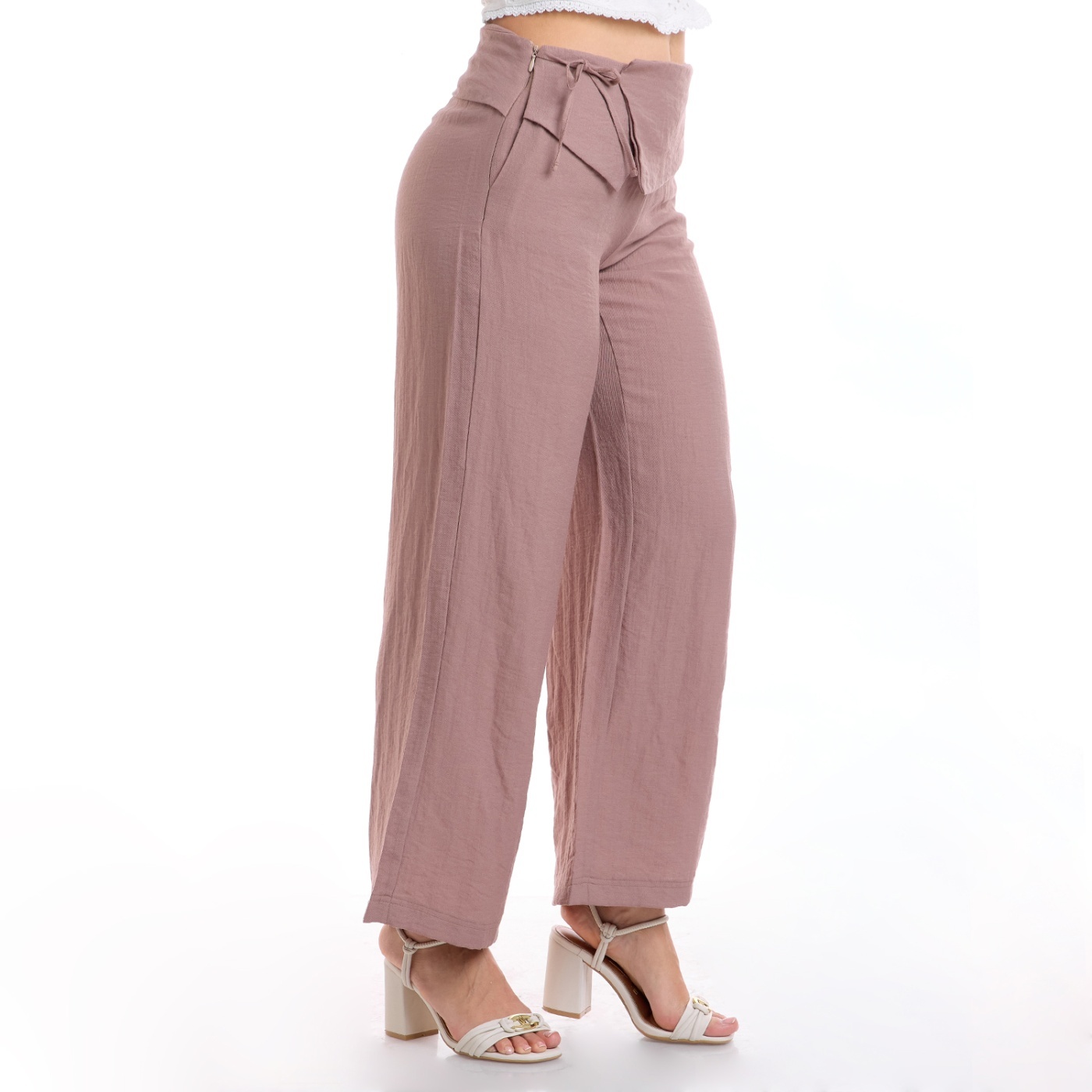 PANTALÓN REGULAR MUJER METAL JEANS LINO MAHAICA - 3