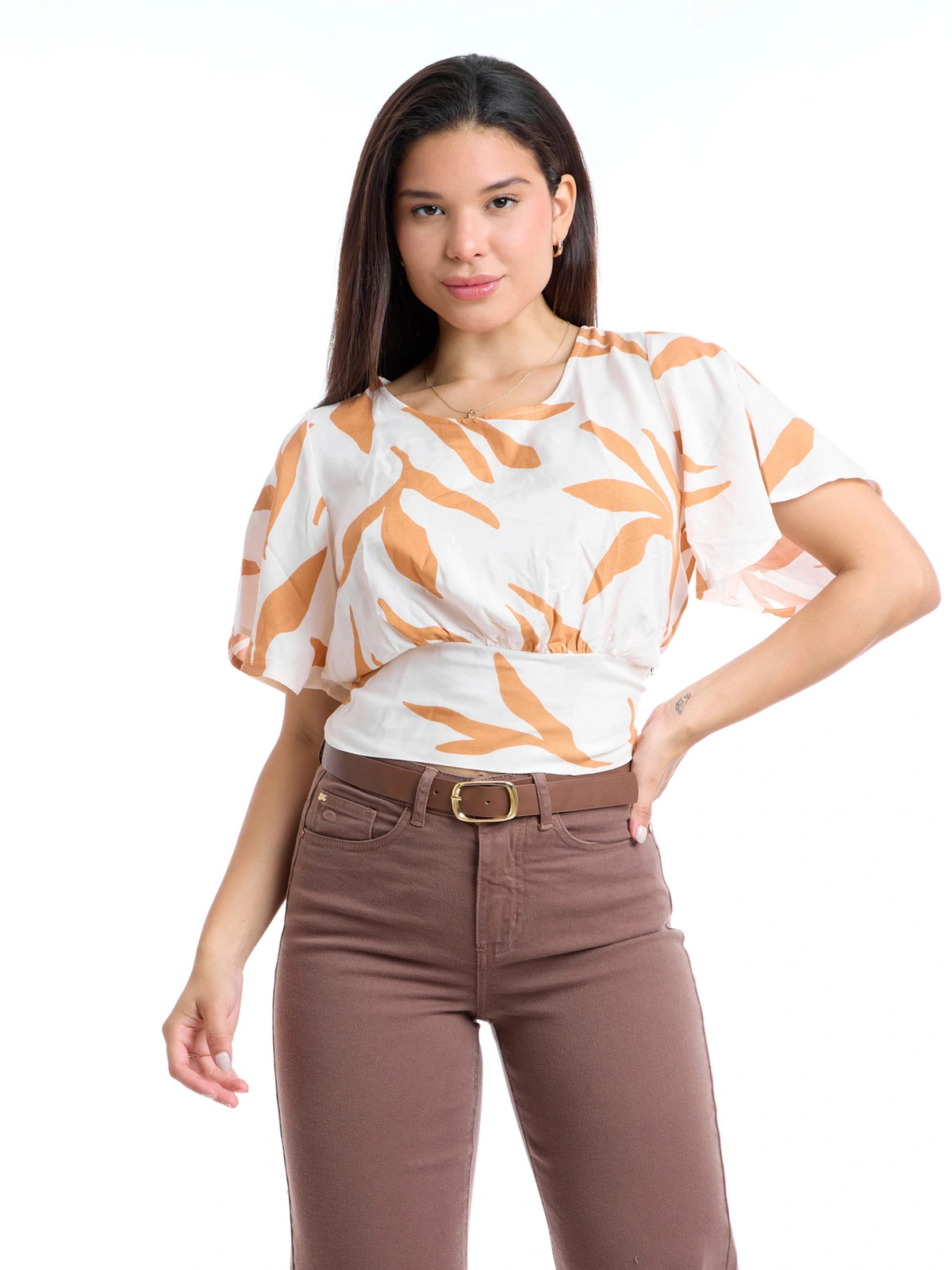 BLUSA MUJER METAL JEANS ESTAMPADO KAREN - 1