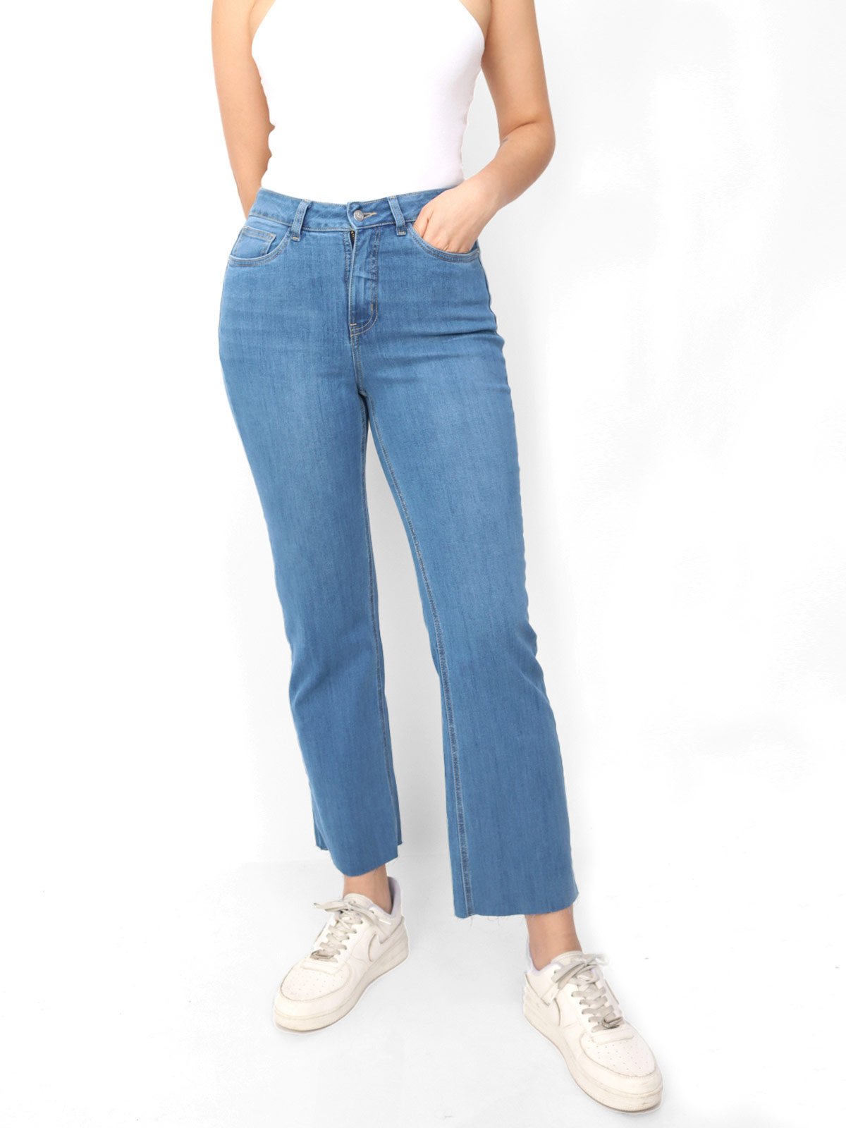 JEAN MUJER KAYRA POBLET PERFECT FIT FRARE CROPED TM S/ BASTA - 1