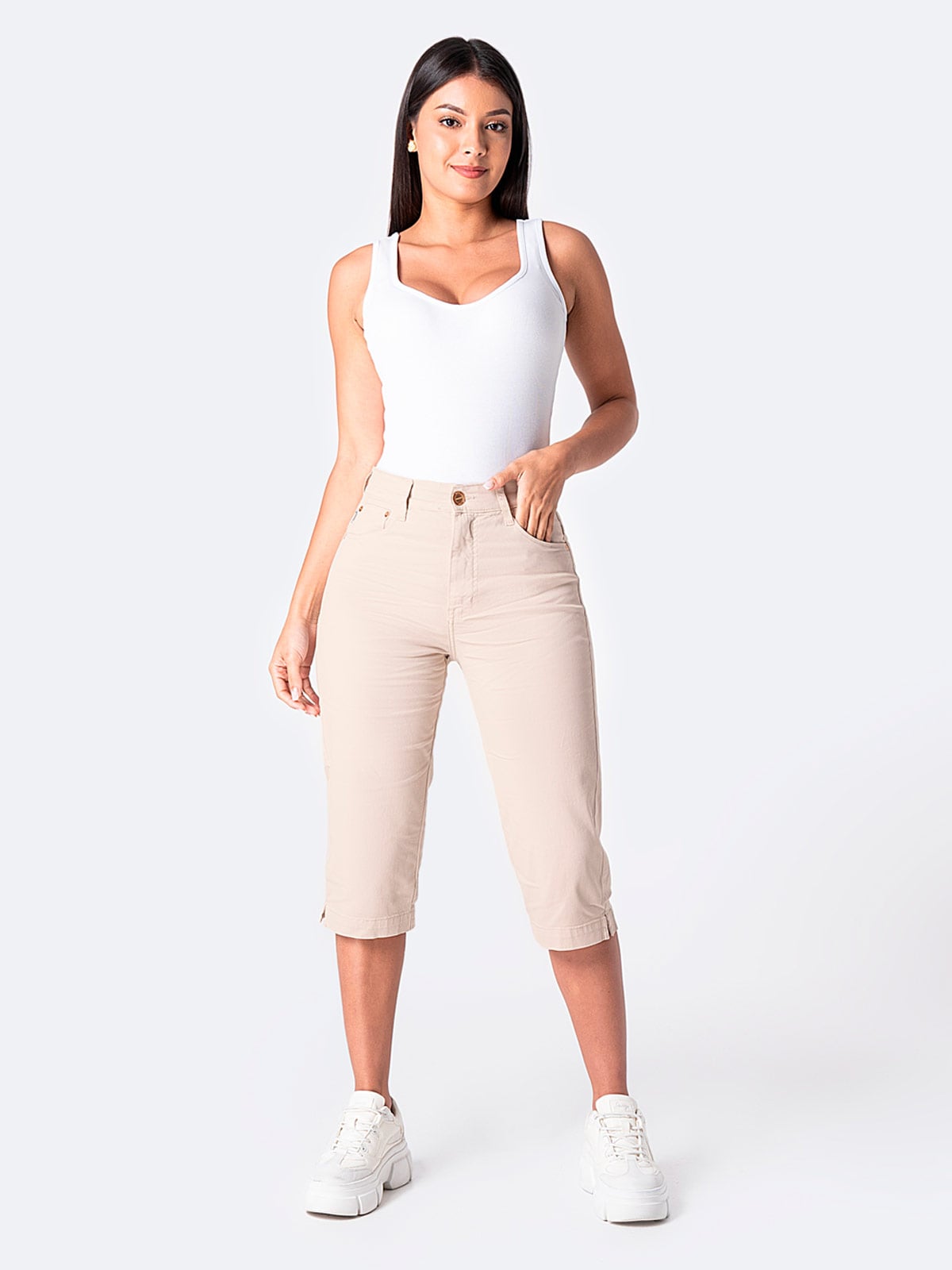 PANTALÓN CROPPED MUJER PIONER DIANA - 1
