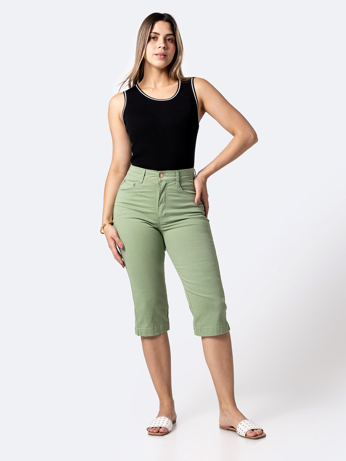 PANTALÓN CROPPED MUJER PIONER DIANA - 1