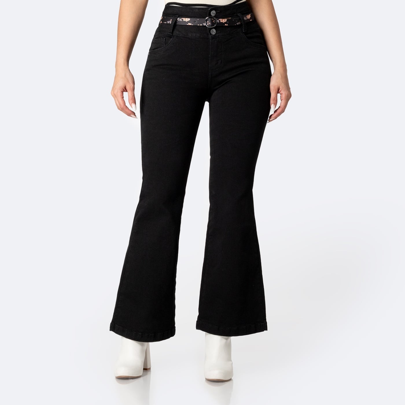 JEANS FLARE MUJER PIONIER VIVIANNI - 1
