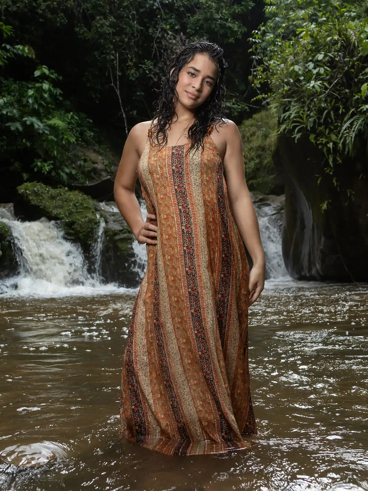 VESTIDO LARGO LINO MUJER ALEJANDRA BAIGORRIA - 2