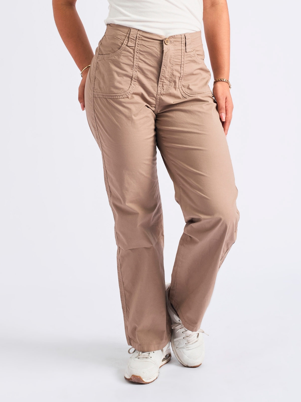 PANTALÓN ALGODÓN RECTO MUJER PARADA 111 KARY - 1