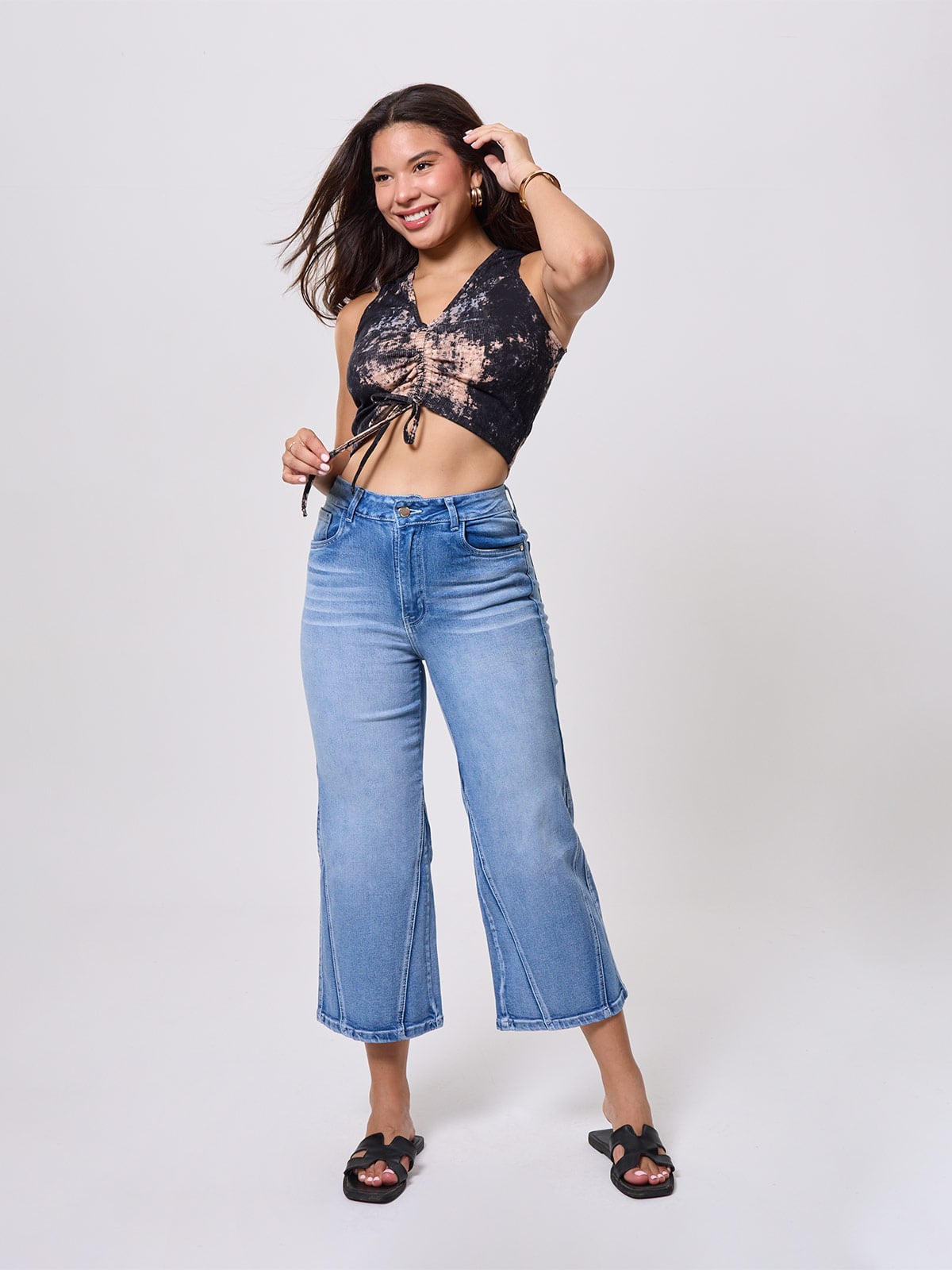JEANS ALGODÓN PALAZZO MUJER ALEJANDRA BAIGORRIA - 1