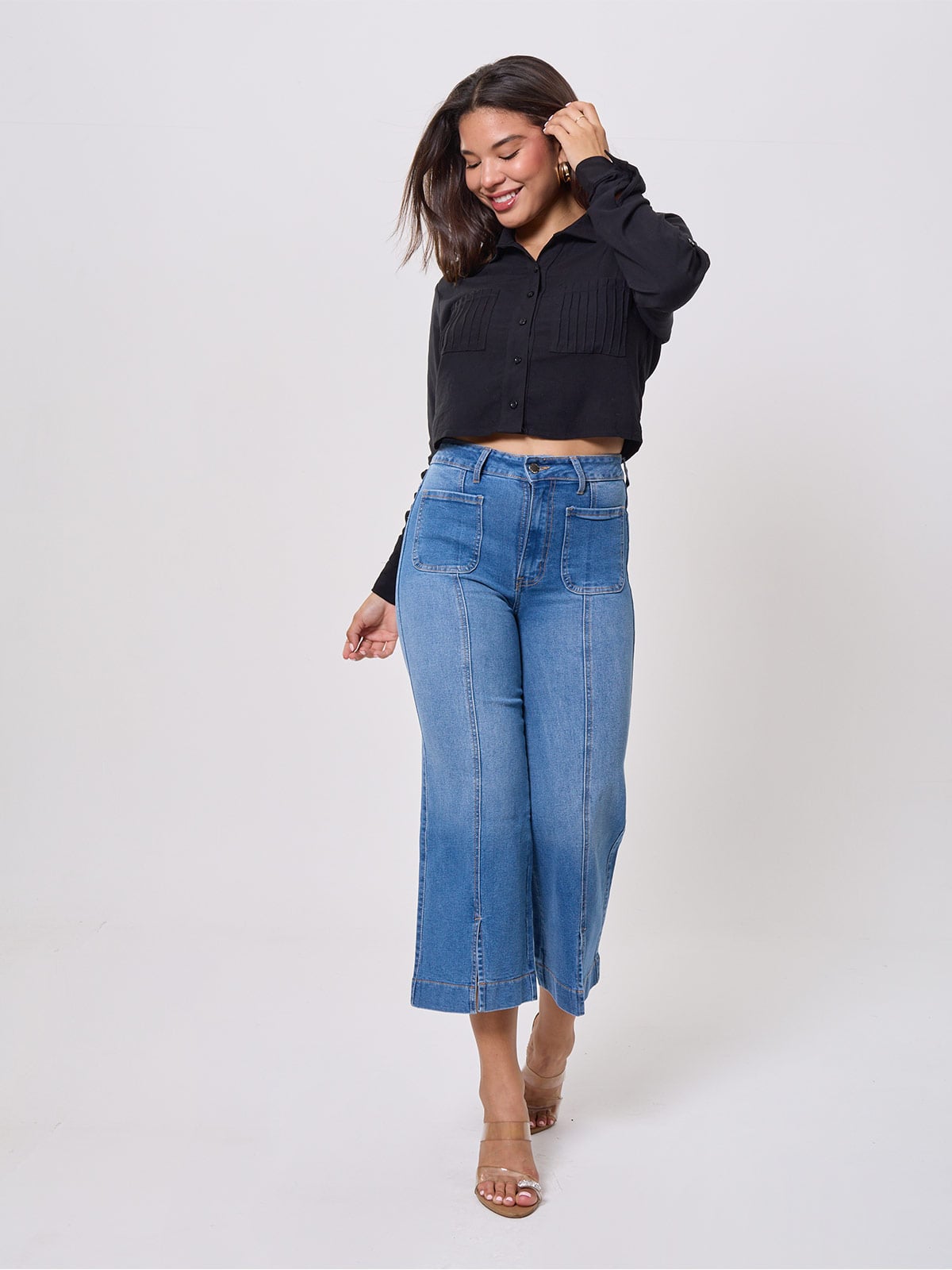 JEANS ALGODÓN PALAZZO MUJER ALEJANDRA BAIGORRIA - 1