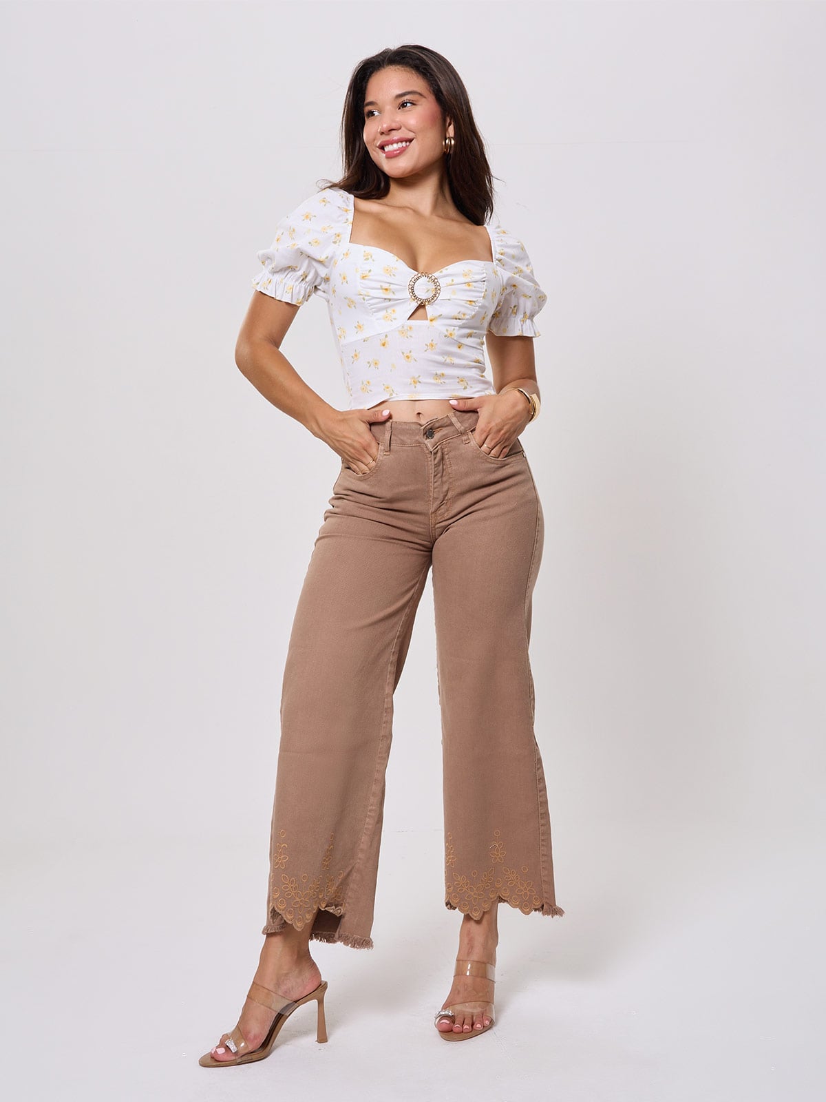 JEANS ALGODÓN PALAZZO MUJER ALEJANDRA BAIGORRIA - 1