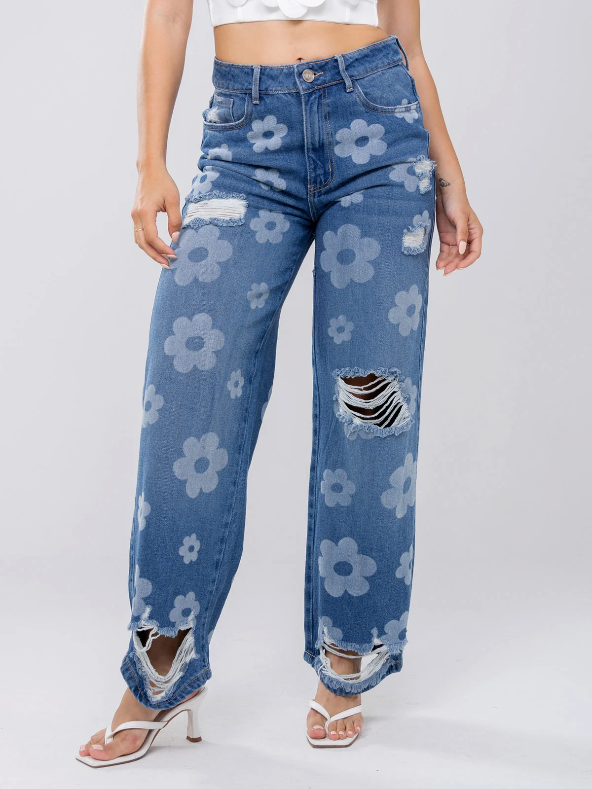 JEANS ALGODÓN PALAZZO MUJER GLAM - 2