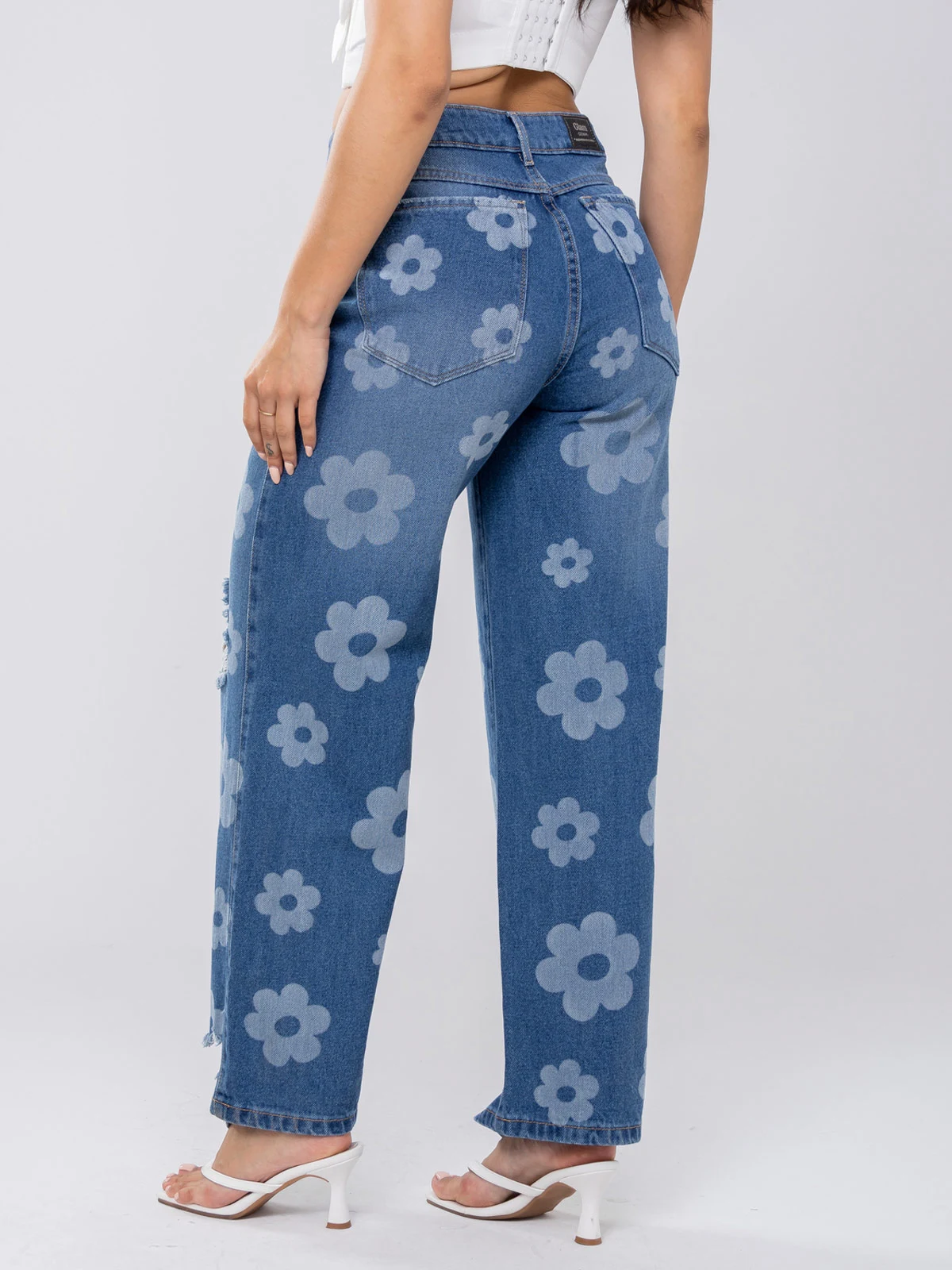 JEANS ALGODÓN PALAZZO MUJER GLAM - 3