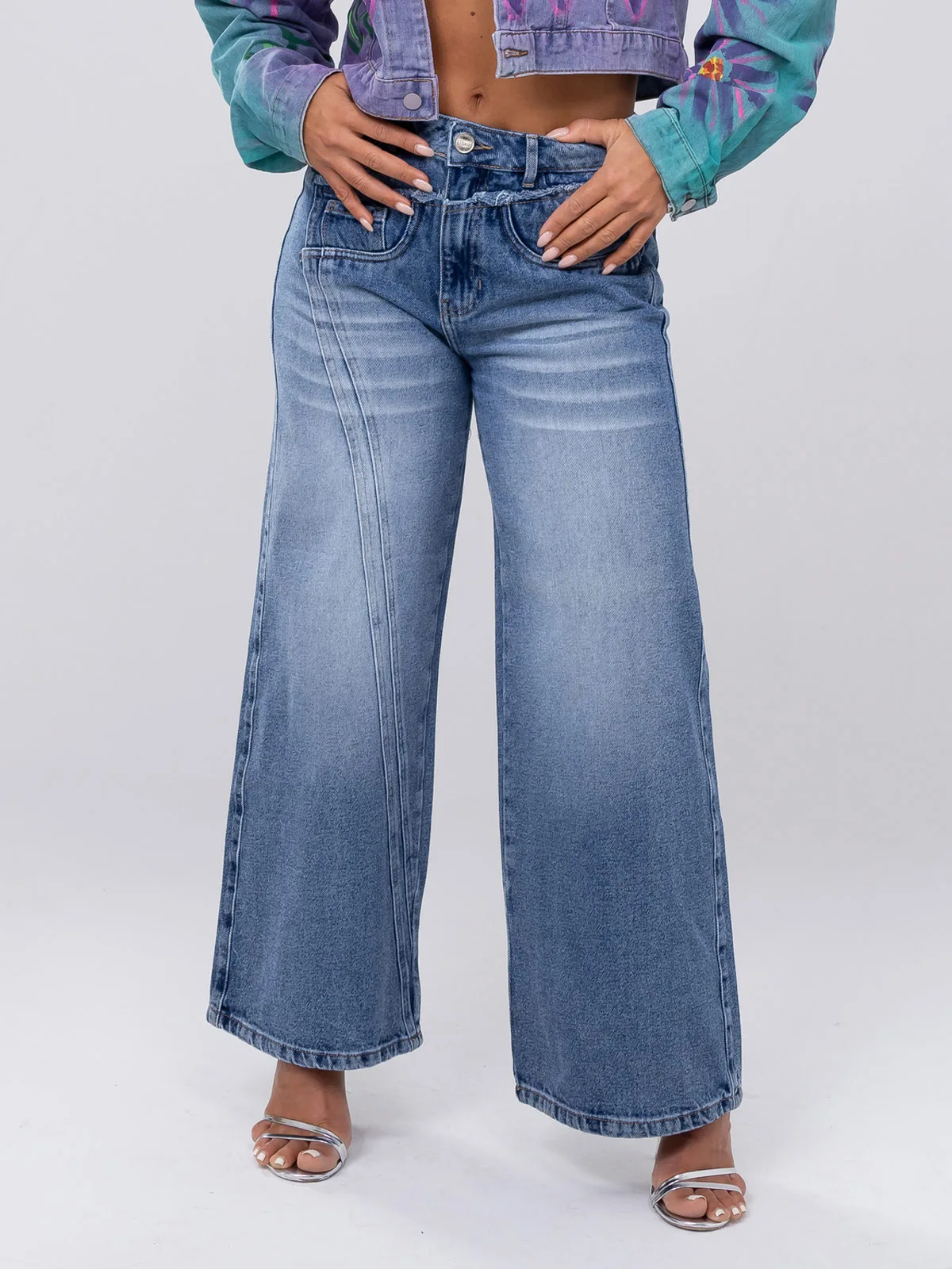 JEANS ALGODÓN PALAZZO MUJER GLAM BARBARA - 2