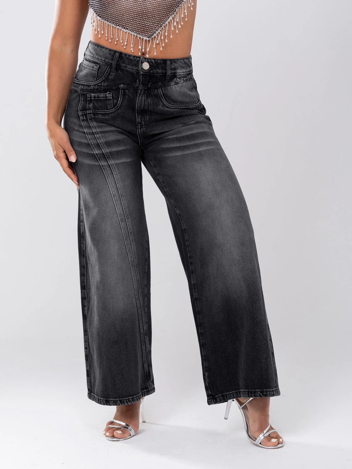 JEANS ALGODÓN PALAZZO MUJER GLAM BARBARA - 2