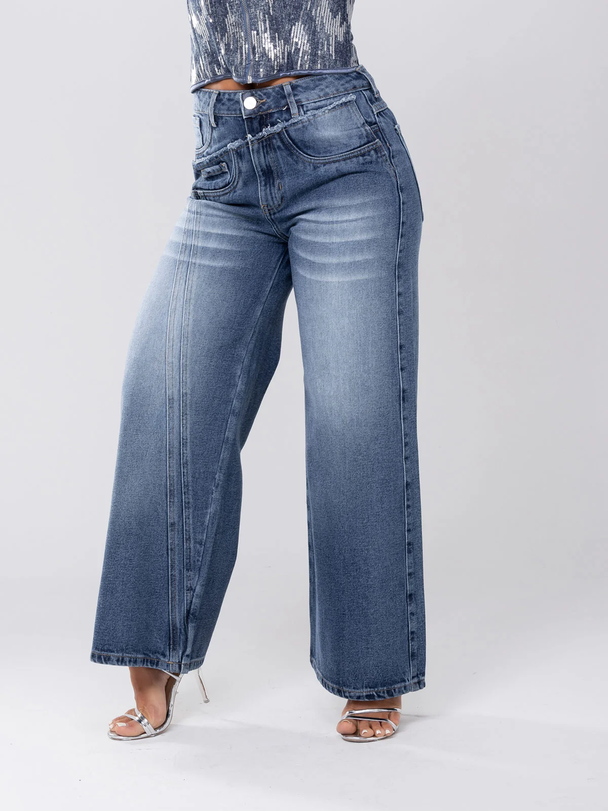 JEANS ALGODÓN PALAZZO MUJER GLAM BARBARA - 2