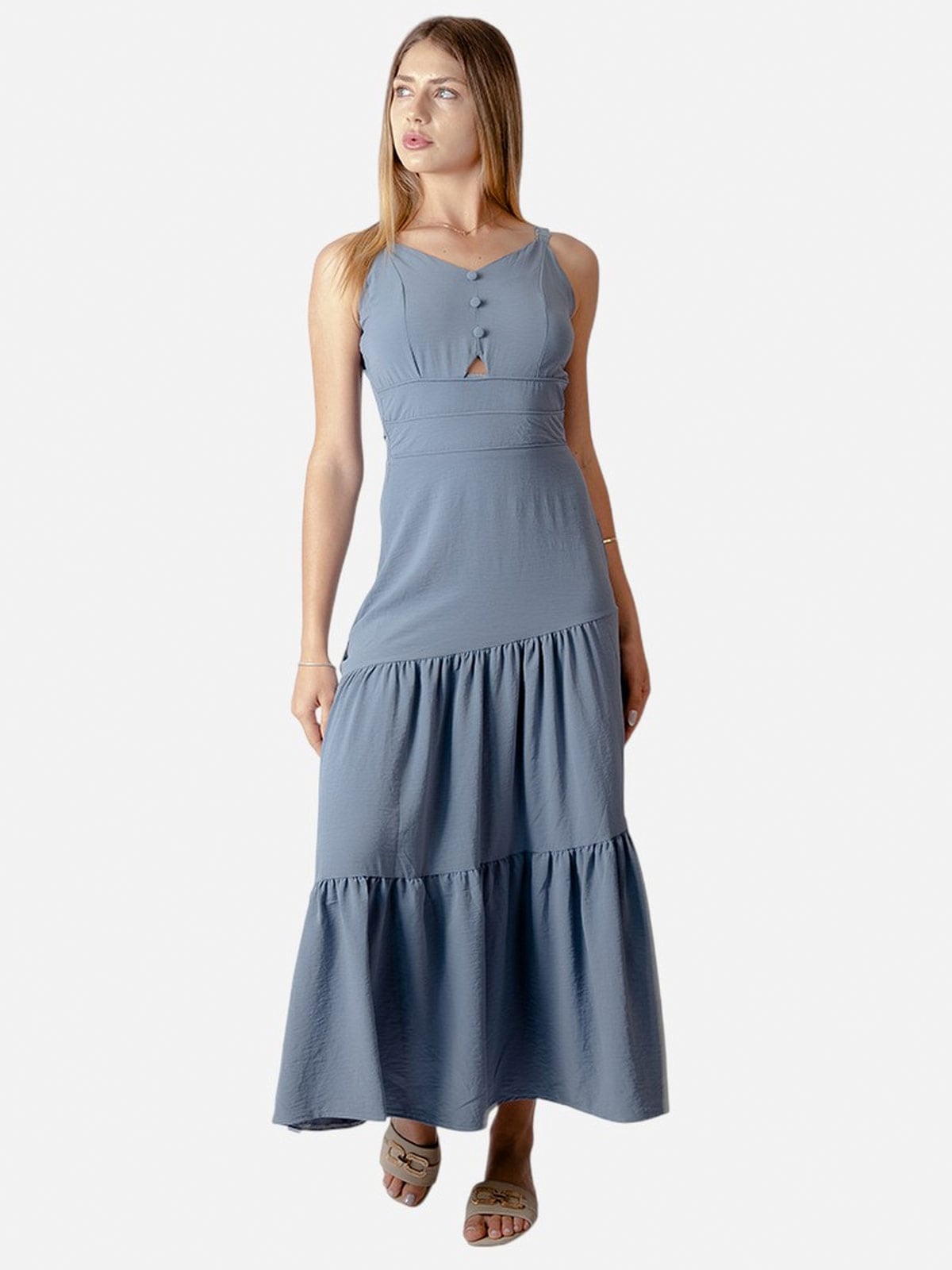 VESTIDO LARGO MUJER BLACKOUT - 1