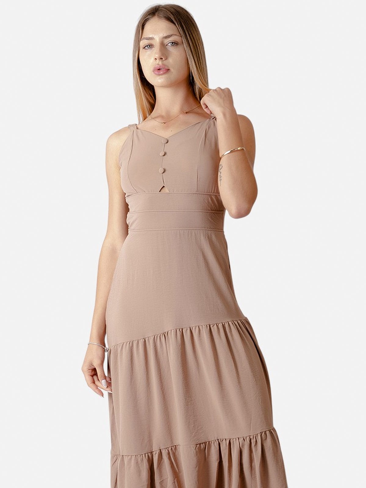 VESTIDO LARGO MUJER BLACKOUT - 4