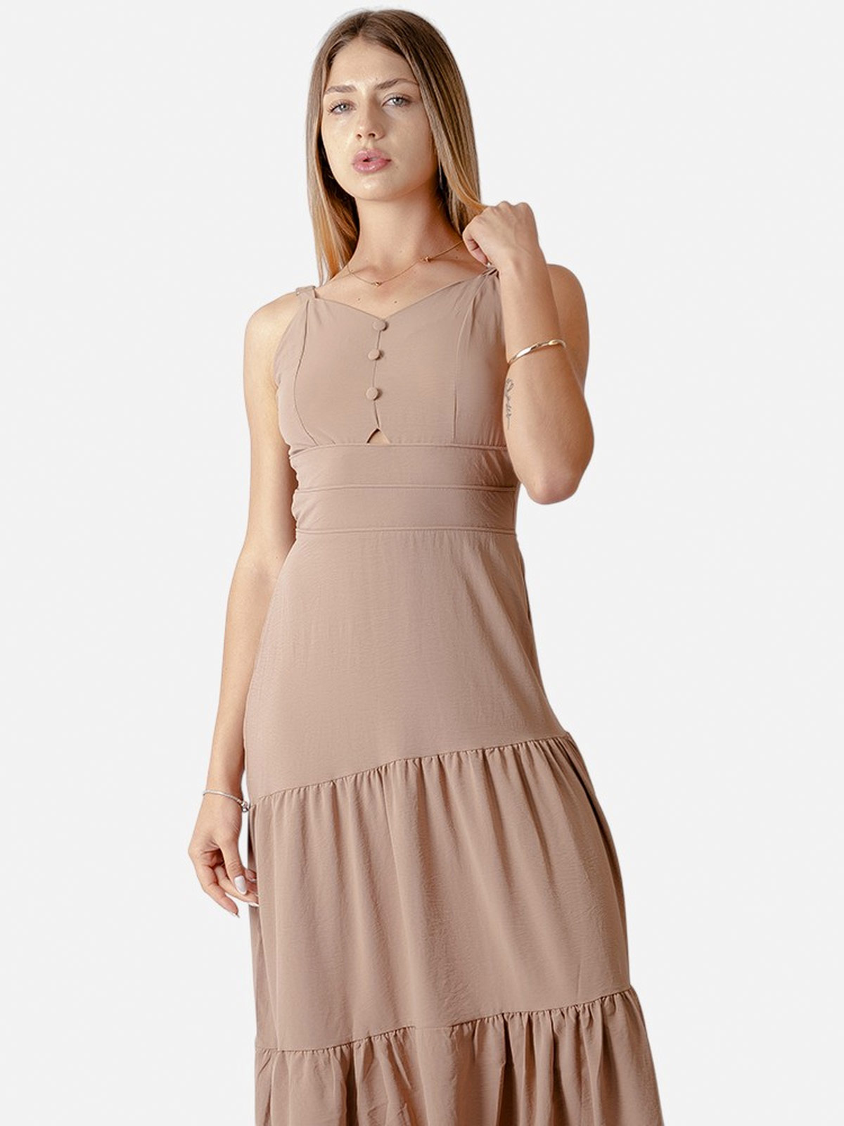 VESTIDO LARGO MUJER BLACKOUT - 4