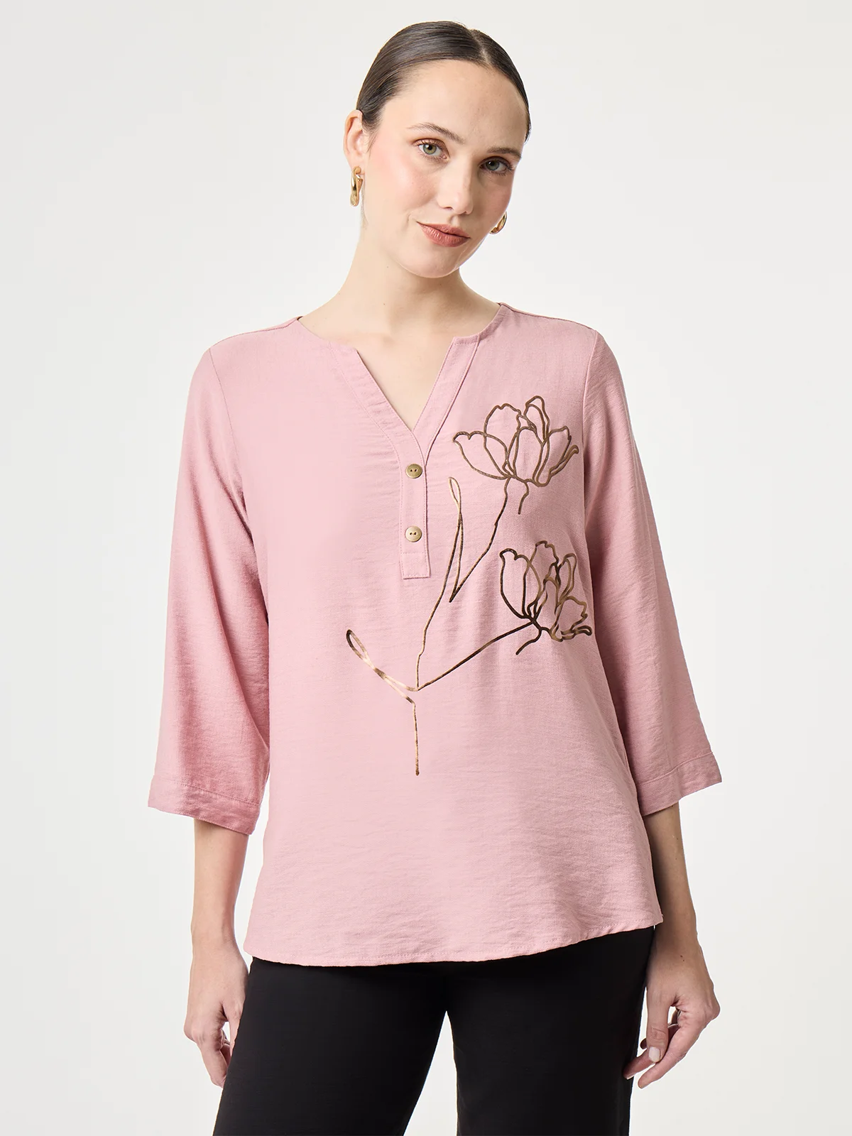 BLUSA MANGA CORTA MUJER JOHN HOLDEN WOMAN - 1
