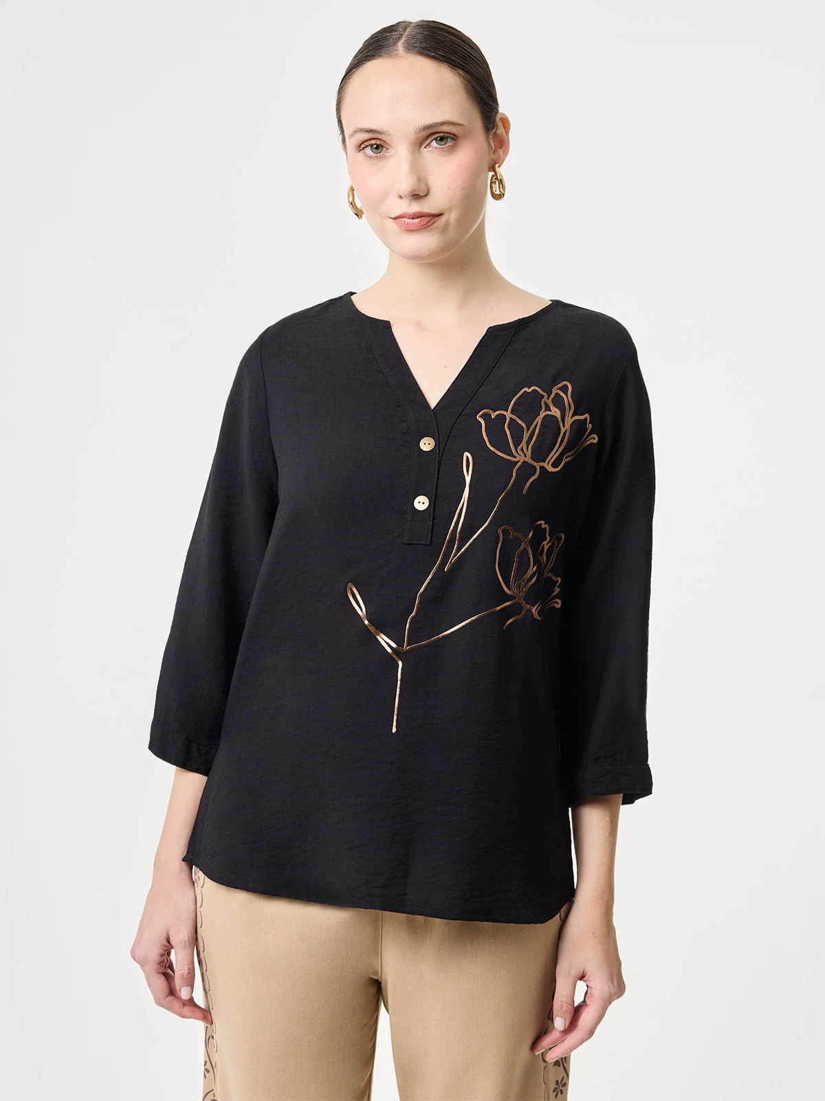 BLUSA MANGA CORTA MUJER JOHN HOLDEN WOMAN - 1