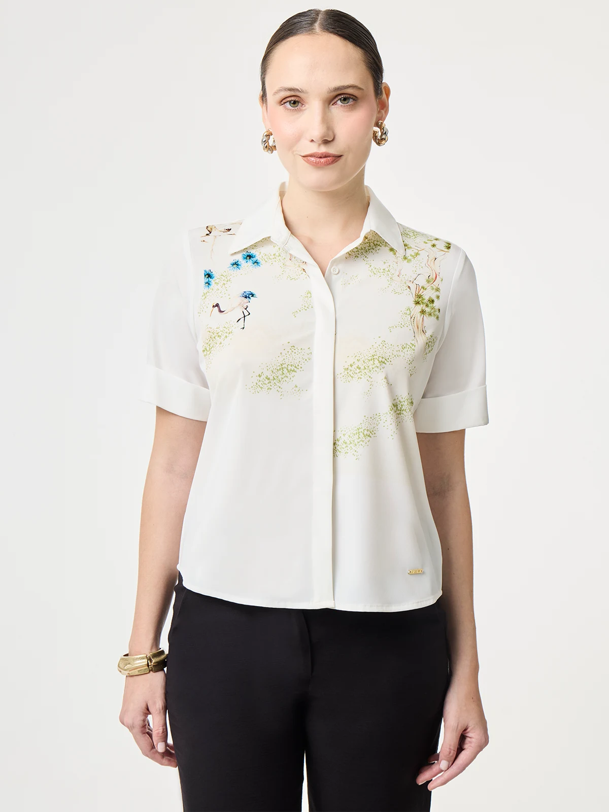 BLUSA MANGA CORTA MUJER JOHN HOLDEN WOMAN - 1
