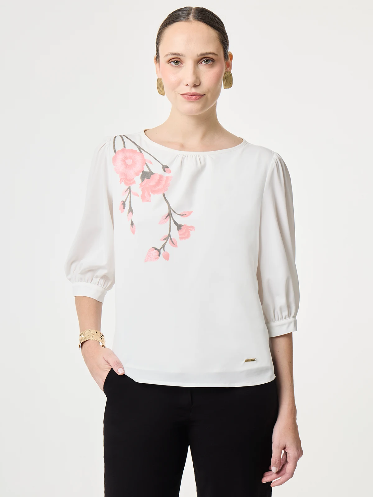 BLUSA MANGA CORTA MUJER JOHN HOLDEN WOMAN - 1