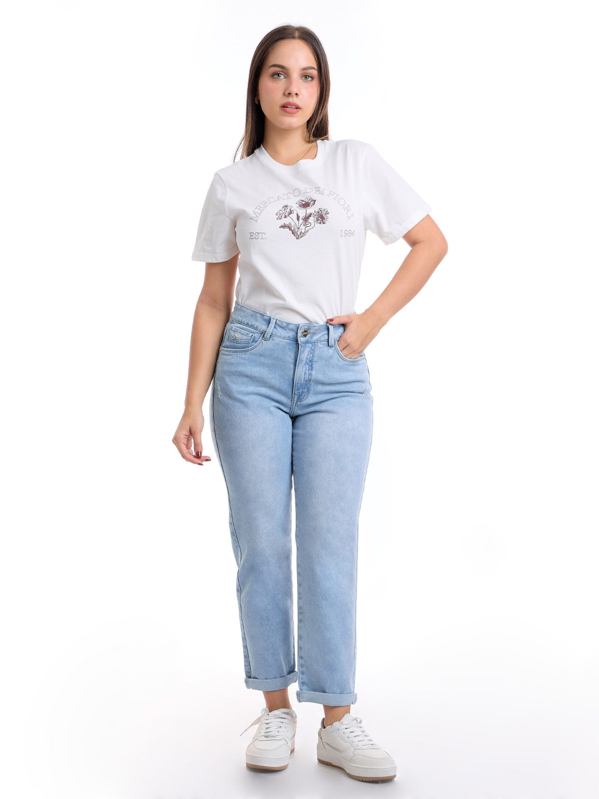 JEANS ALGODÓN MOM MUJER METAL JEANS URSULA - 1