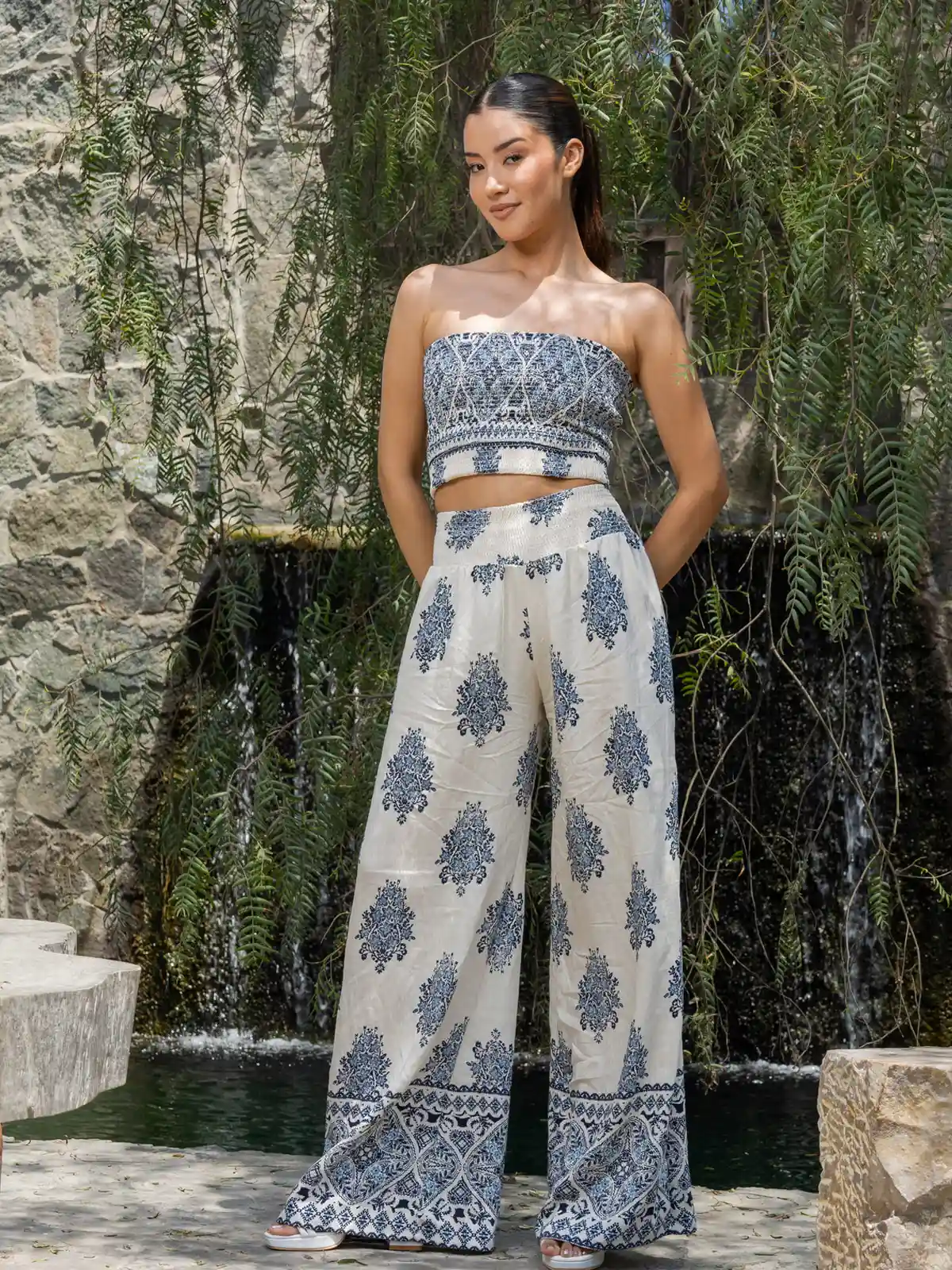 PANTALÓN MUJER ALEJANDRA BAIGORRIA CIELO - 1