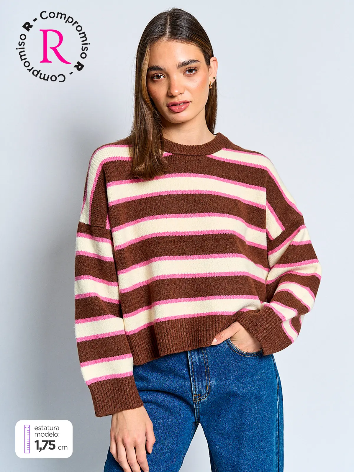SWEATER MANGA LARGA MUJER INDEX EBARBI - 1