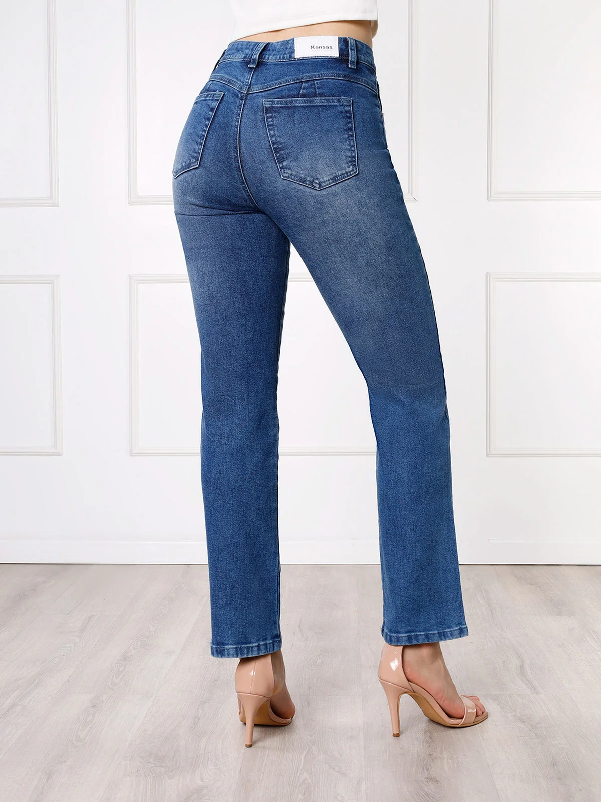 JEANS ALGODÓN STRAIGHT MUJER KANSAS PERLA - 4