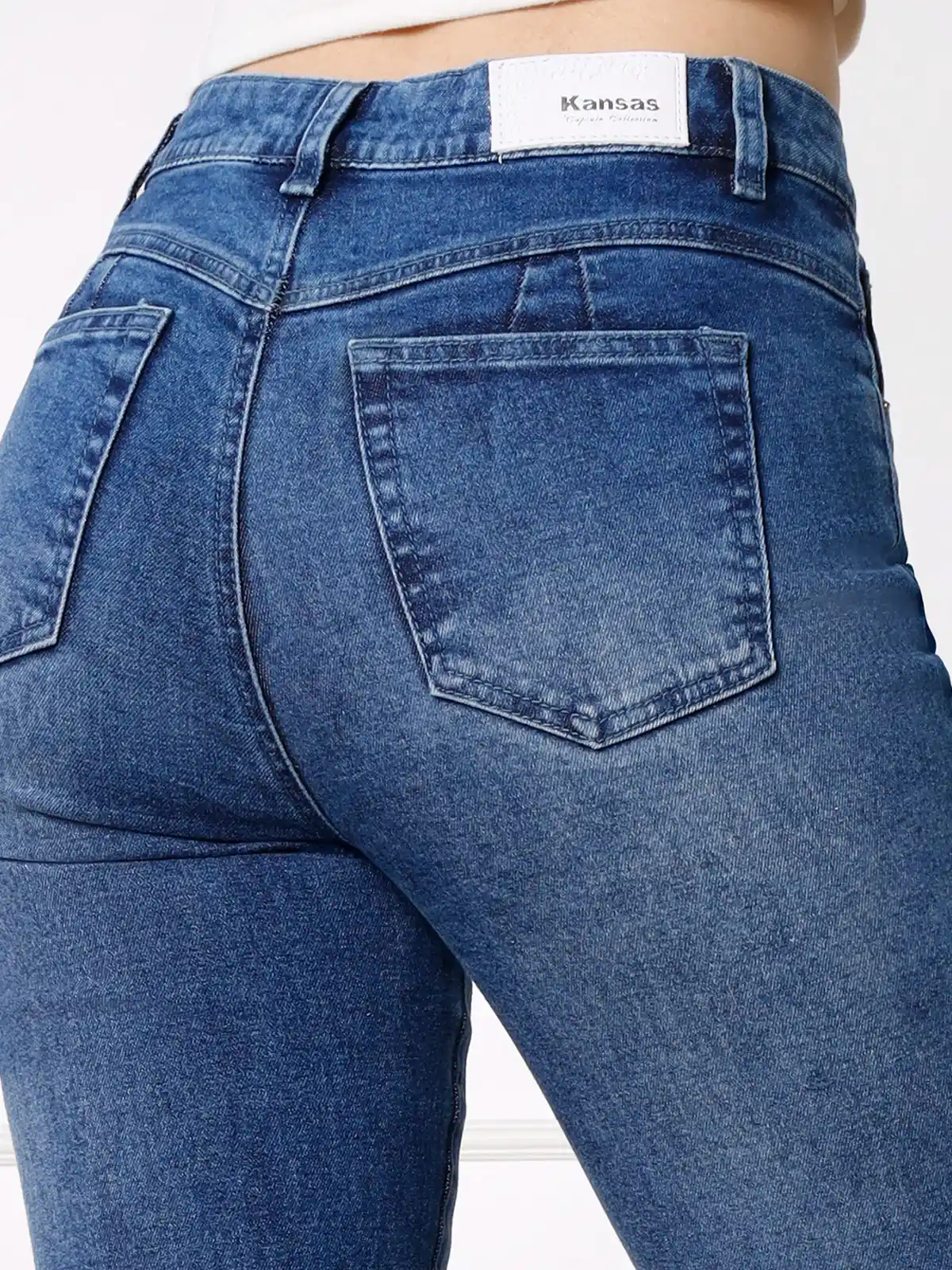 JEANS ALGODÓN STRAIGHT MUJER KANSAS PERLA - 5