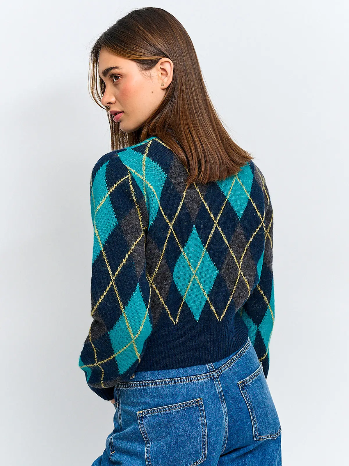 CARDIGAN MUJER INDEX ROMBO - 2