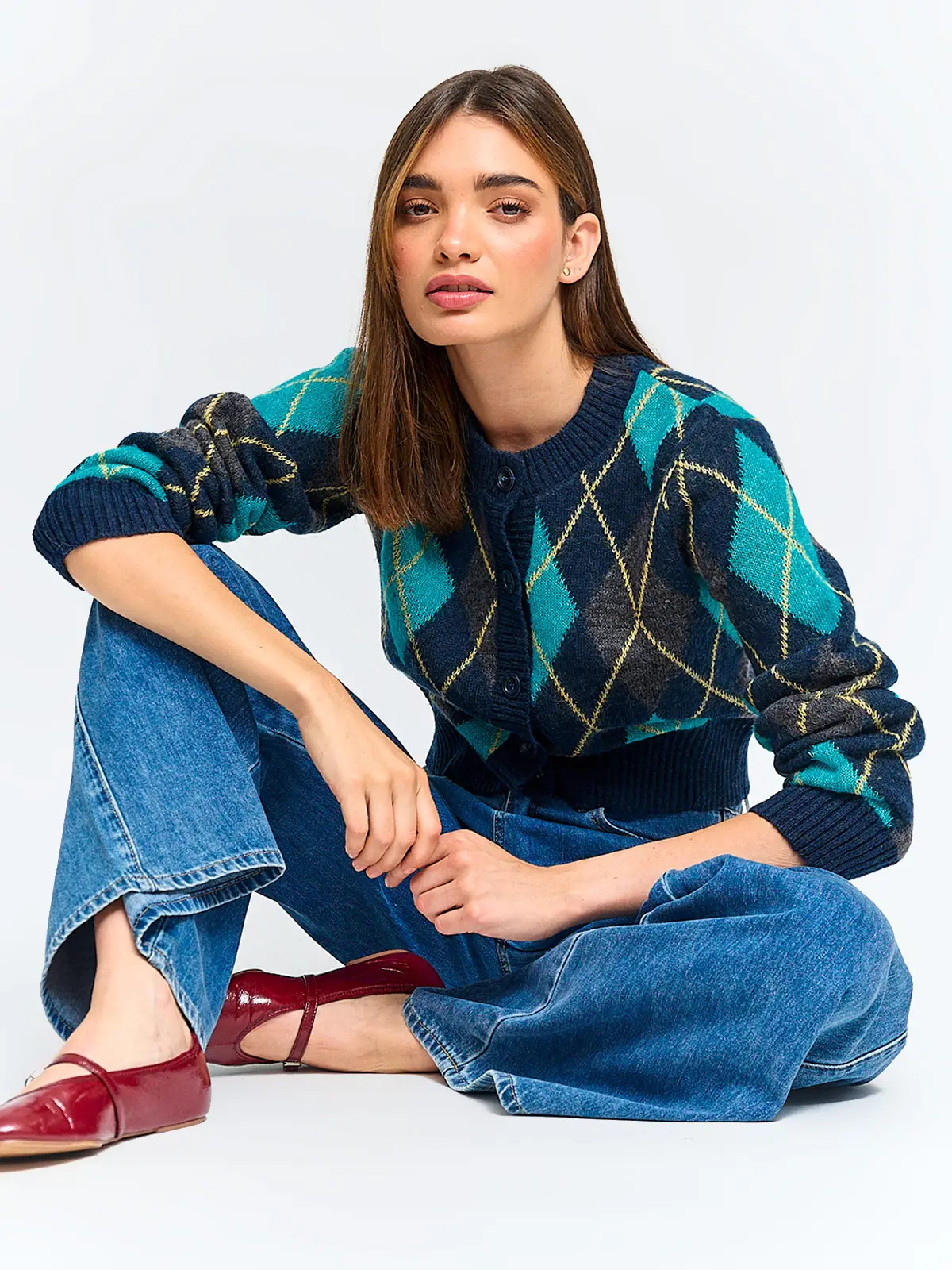 CARDIGAN MUJER INDEX ROMBO - 4
