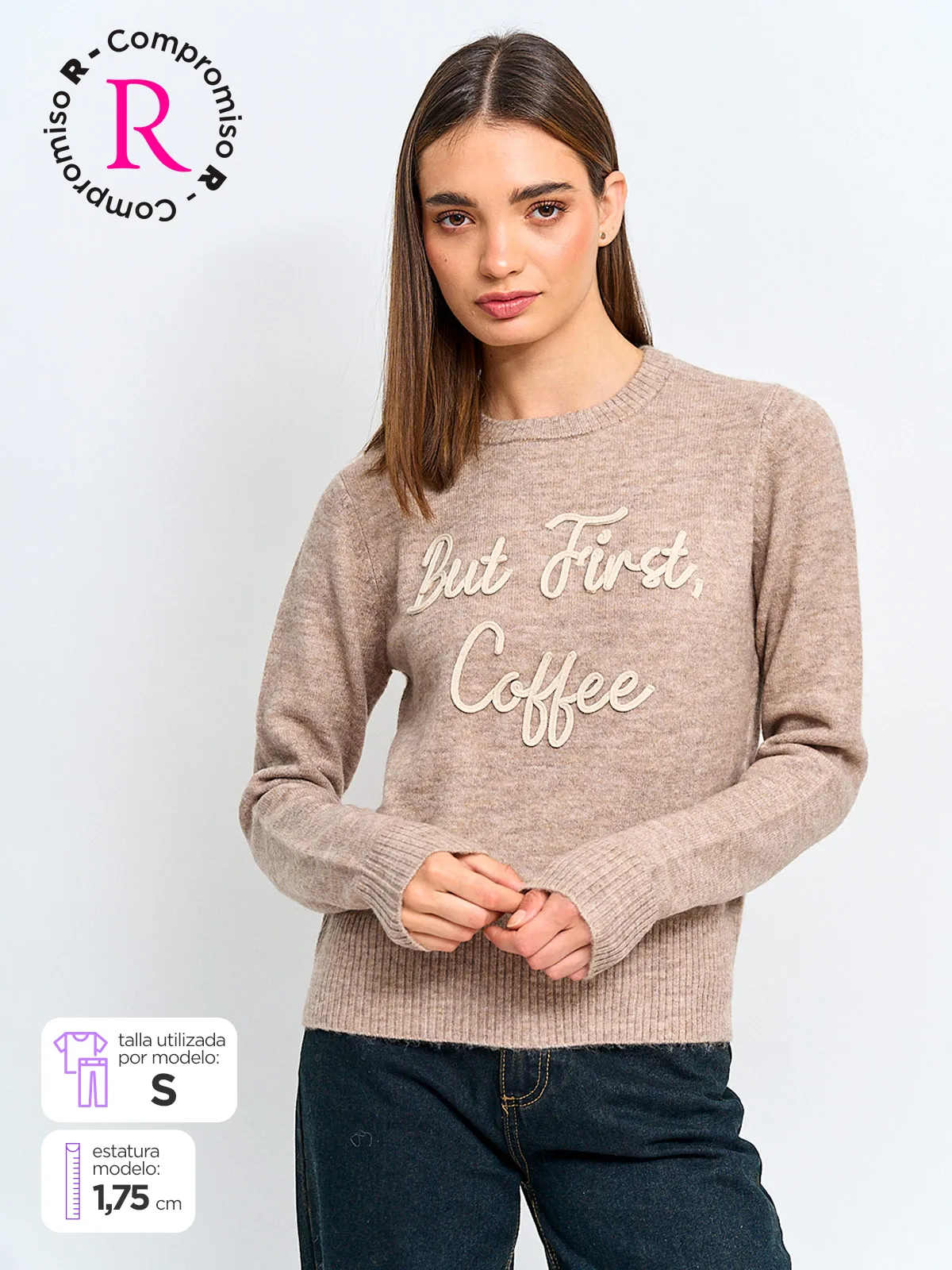 SWEATER MANGA LARGA MUJER INDEX FACHA - 1