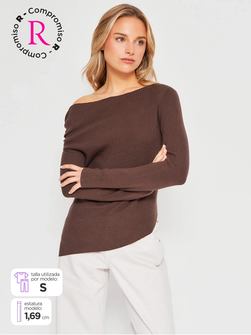 POLO MANGA LARGA MUJER INDEX ASIMETRIC - 1