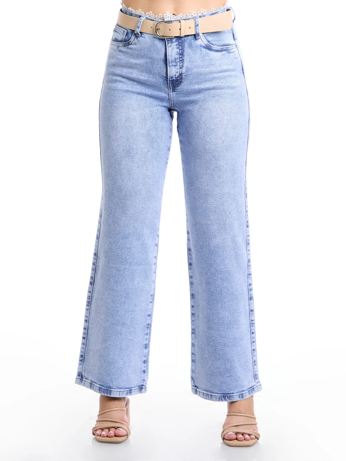 JEANS ALGODÓN WIDELEG MUJER METAL JEANS CORONA - 2