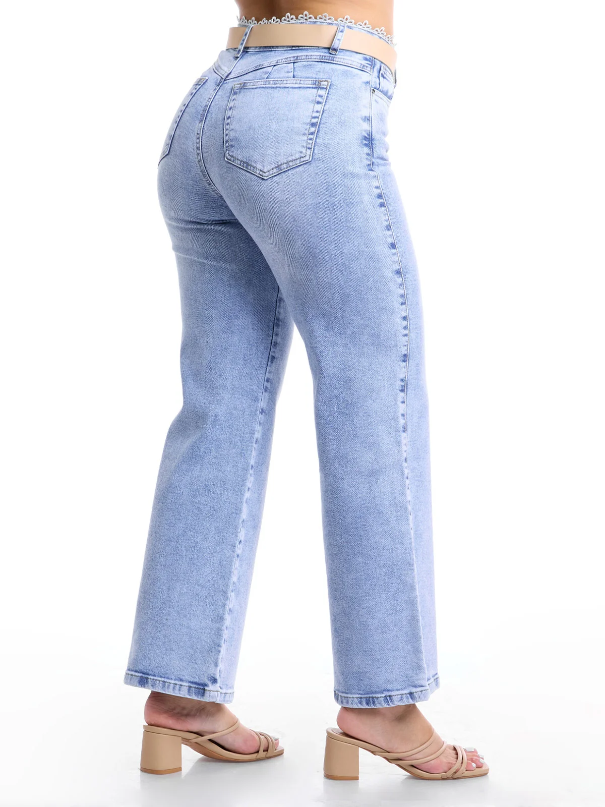 JEANS ALGODÓN WIDELEG MUJER METAL JEANS CORONA - 5