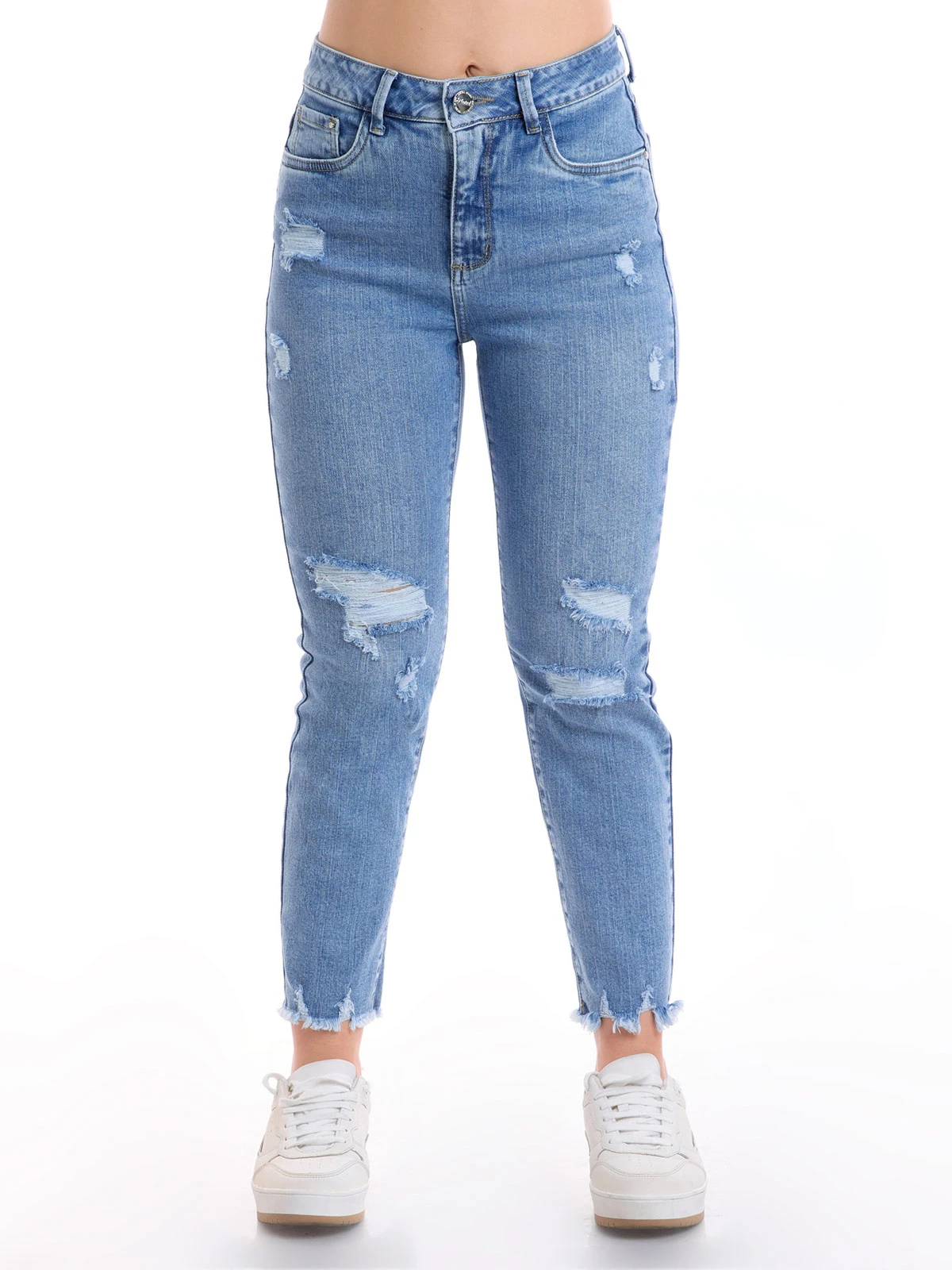 JEANS ALGODÓN MOM MUJER METAL JEANS MARA - 2